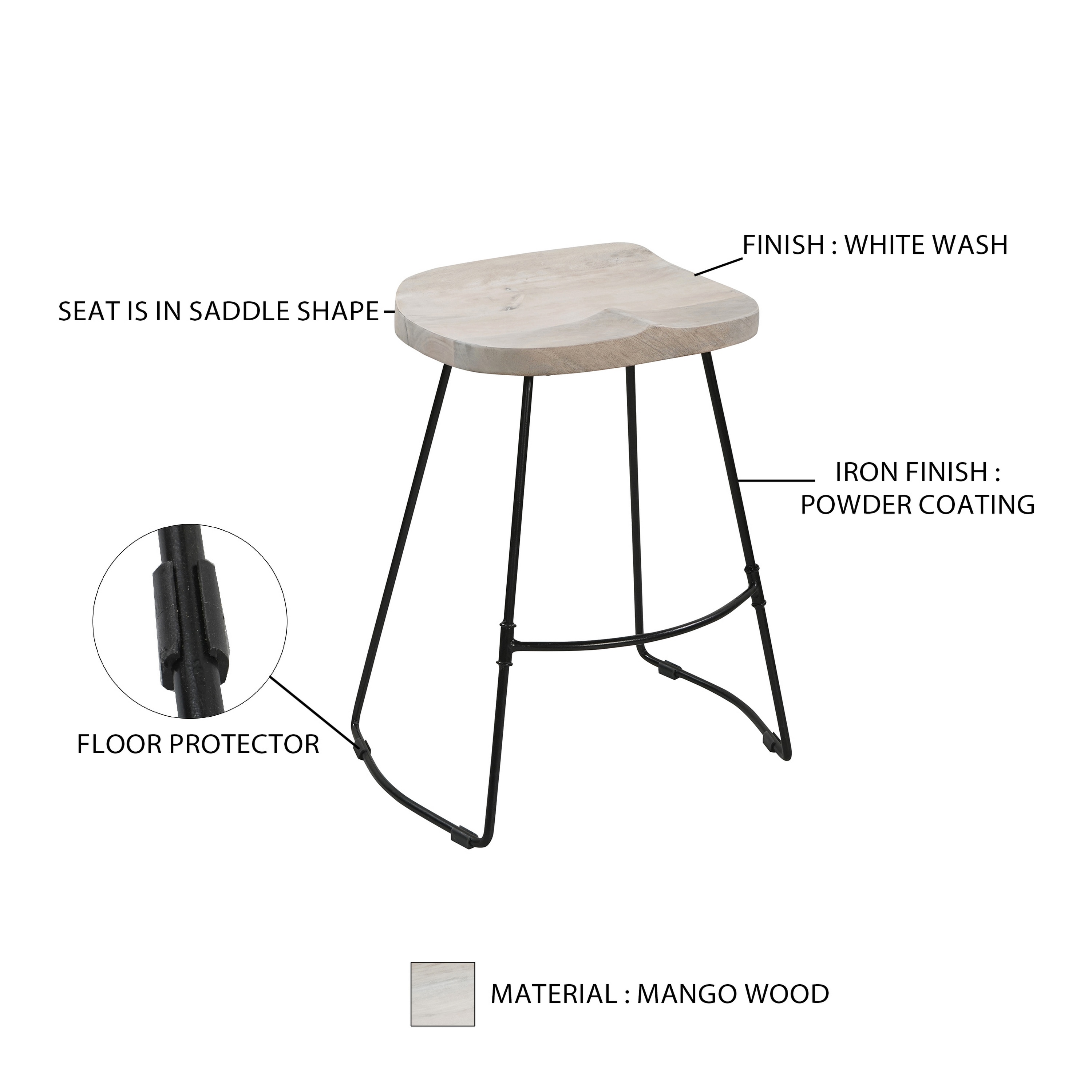 Benzara UPT-294098 stools - View #9