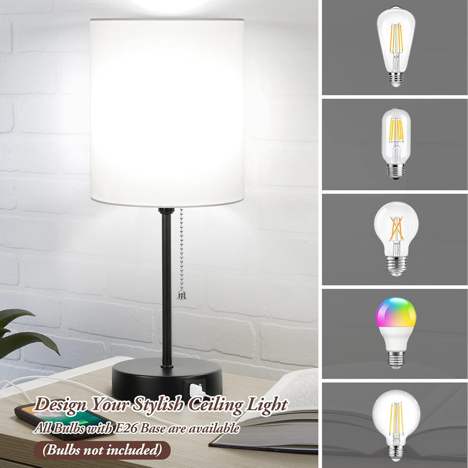 Nordic Hygge HD-TL-T0412-WH-2 Table-Lamps - View #6