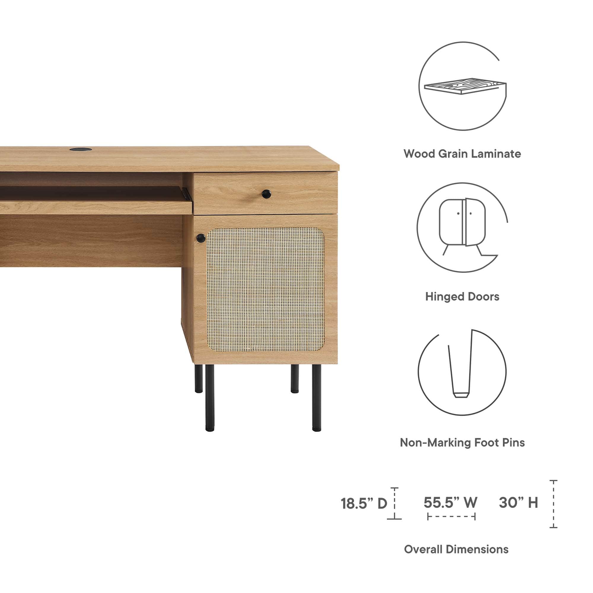 Modway EEI-6199-OAK Filing-Cabinets - View #2