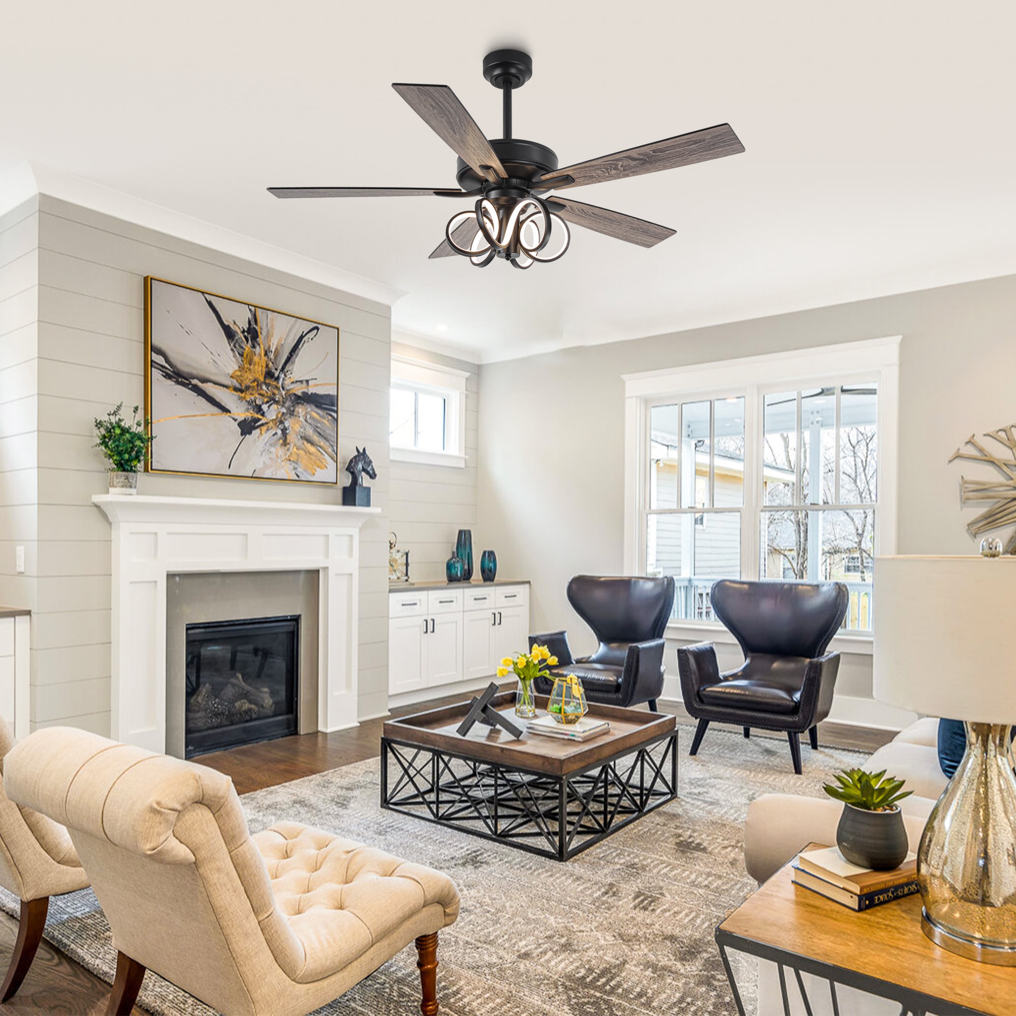 IHOMEadore MDF6019BK Ceiling-Fans - View #2