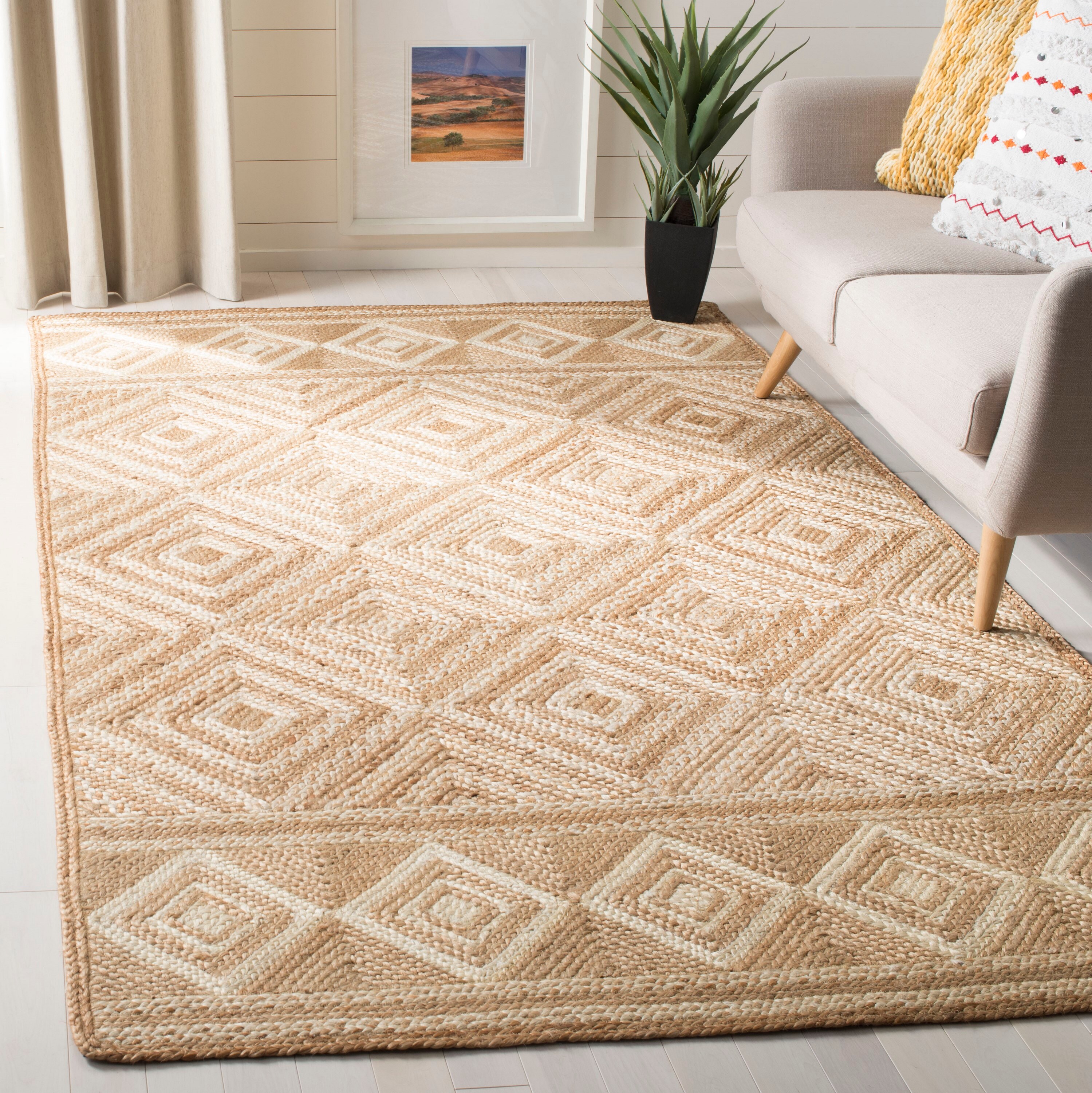 Shop Harley 4x6 Area Rug Blue & Cream, Indoor Rugs