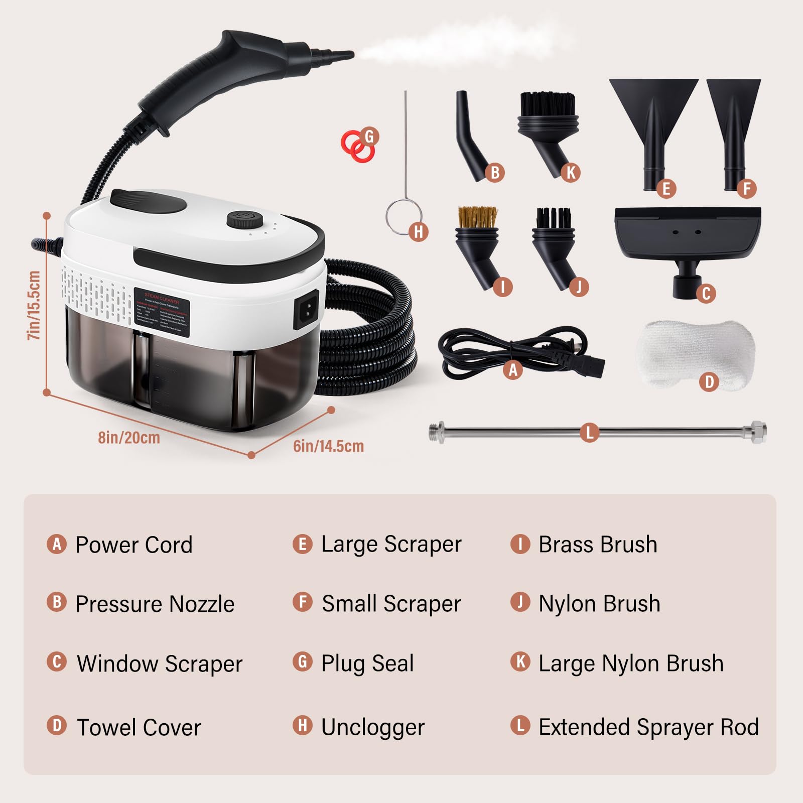 Etokfoks LETFXS2VR Steam-Cleaners - View #2