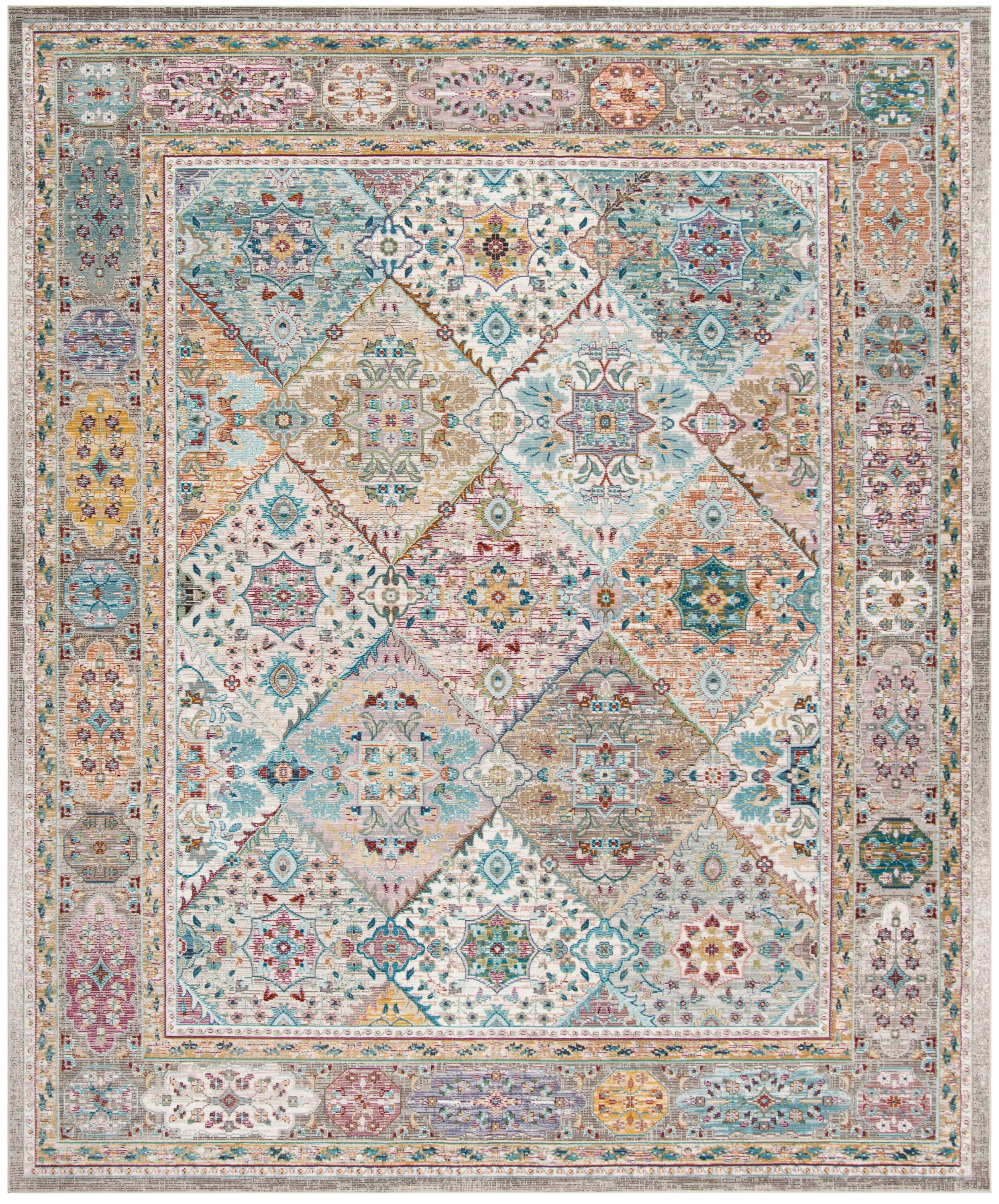 Safavieh Ara127C Aria Cream/Multi 9 X 12 Area Rug