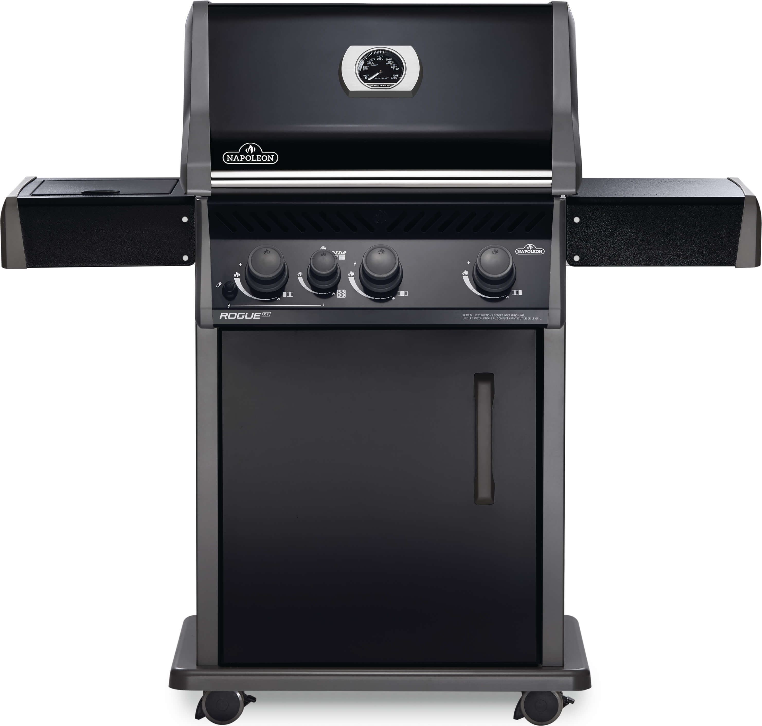 Skur Halloween Indflydelsesrig NAPOLEON Rogue XT Black 3-Burner Natural Gas Infrared Gas Grill with 1 Side  Burner in the Gas Grills department at Lowes.com