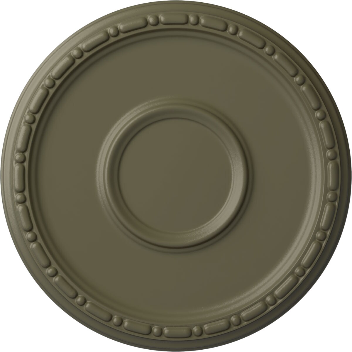 Ekena Millwork CM16MDSSF Medea 16.5-in W x 16.5-in L Painted Spartan Stone Polyurethane Whole Ceiling Medallion