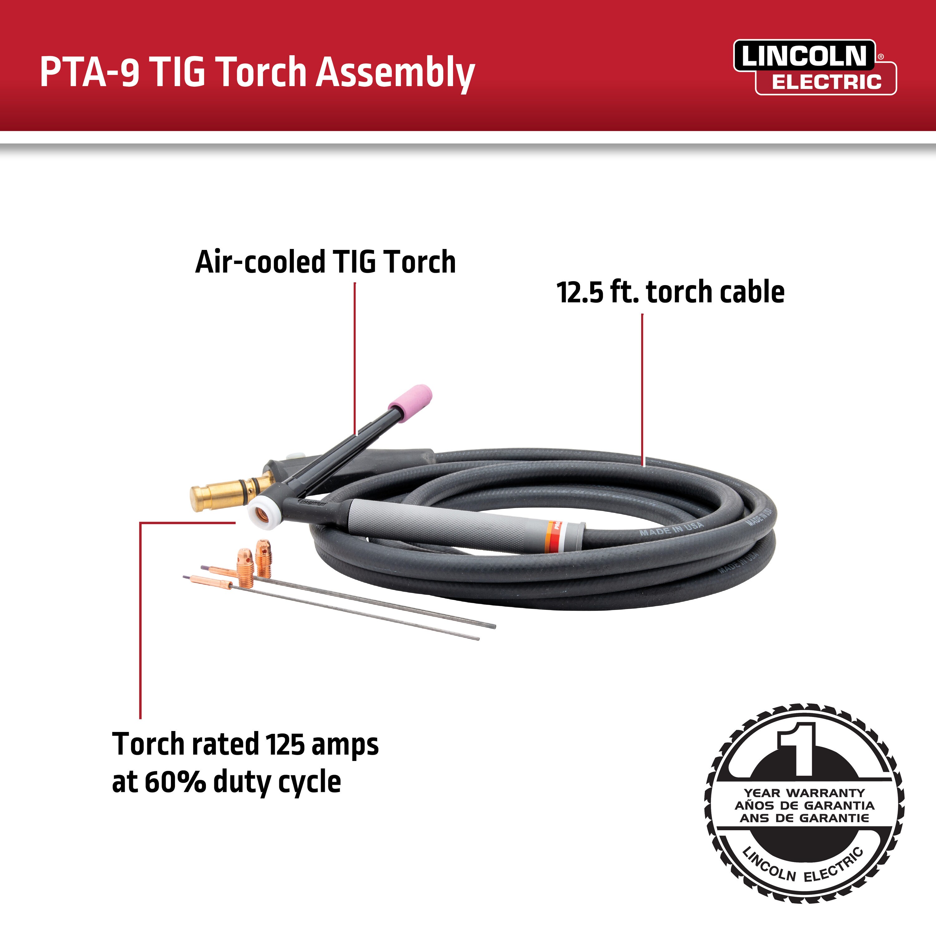 Lincoln Electric Tig Torch K1782-16 Sansujyuku sansujyuku.com