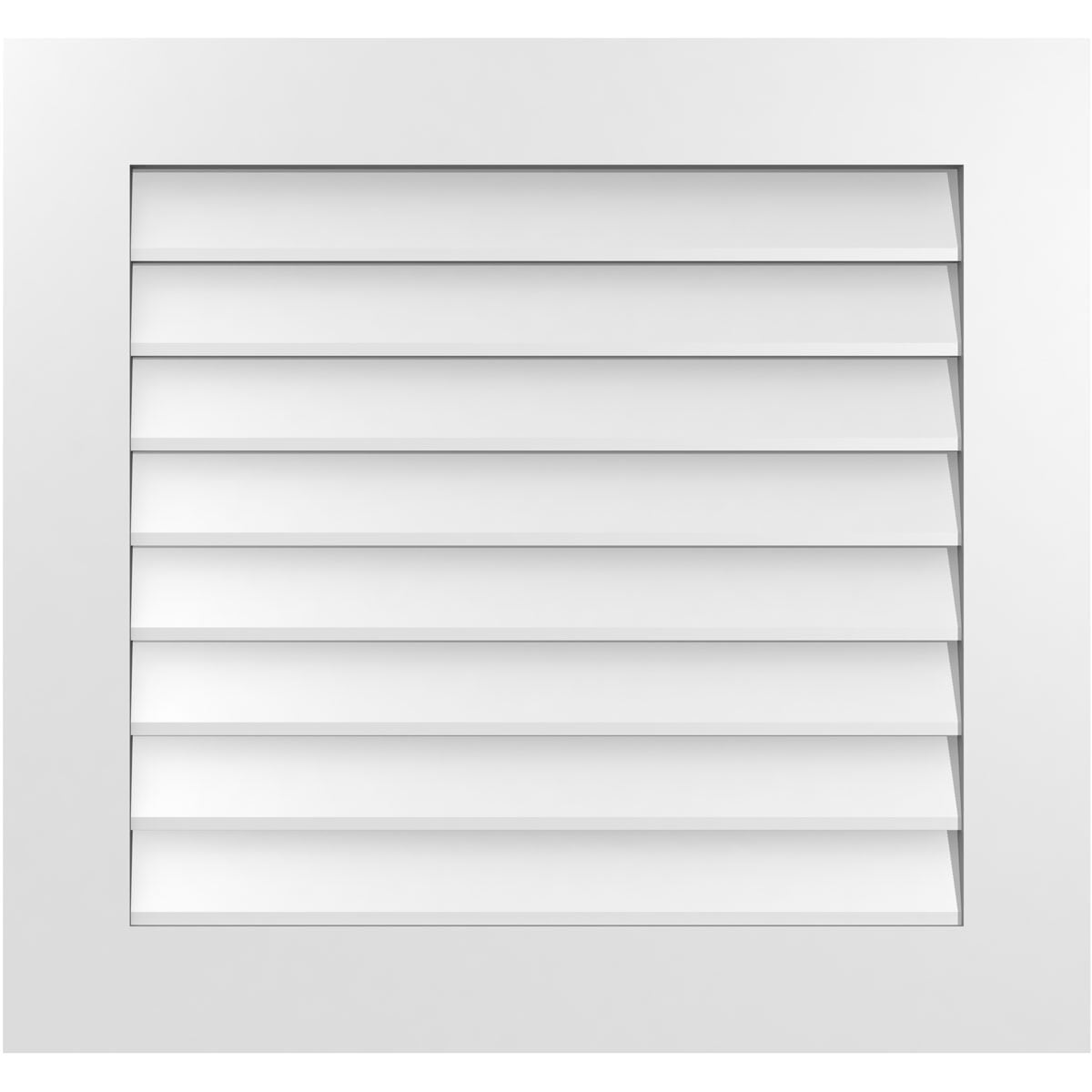 Ekena Millwork GVPVE30X2801SN 30-Inches x 28-Inches Off-white Rectangle PVC Gable Louver Vent