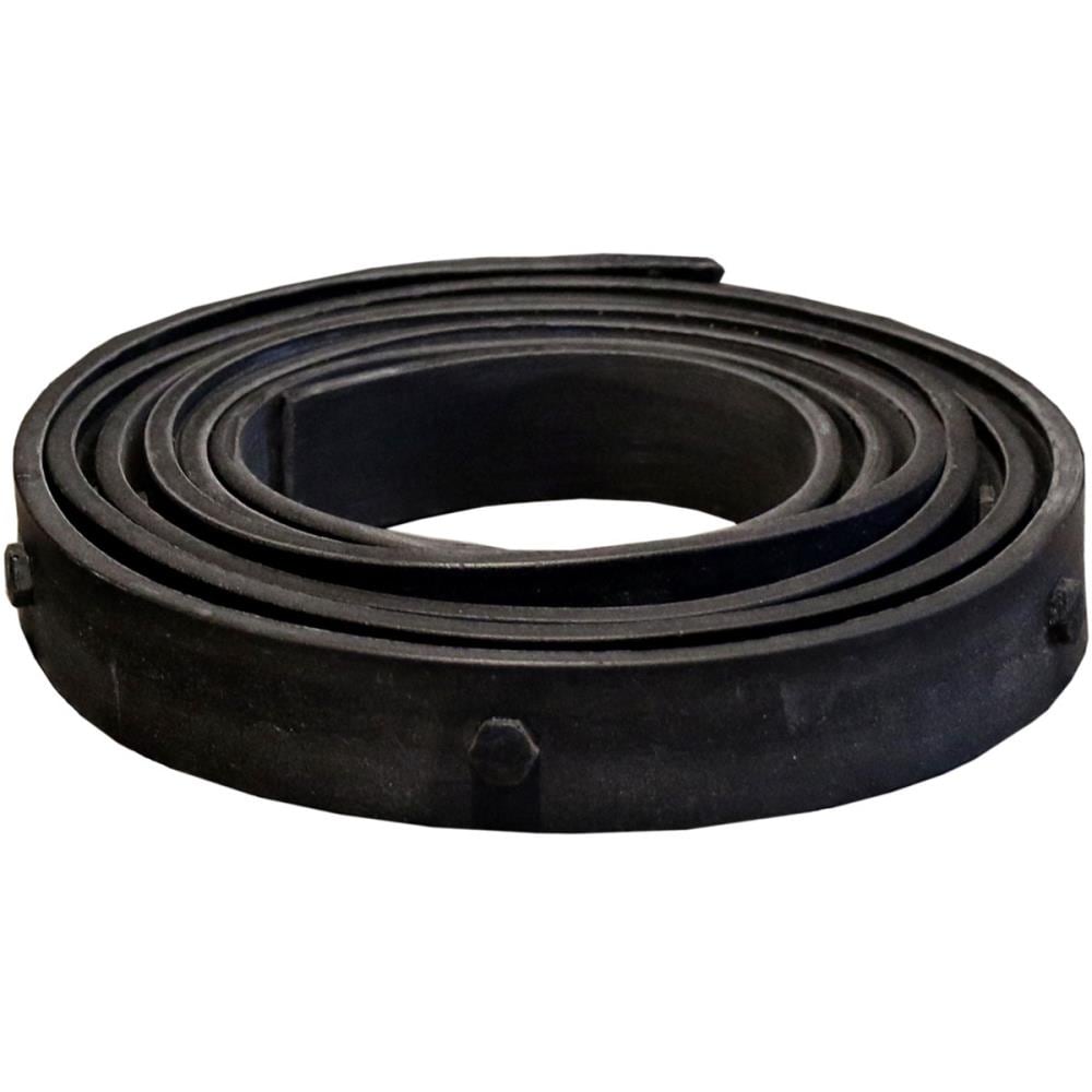 Ekena Millwork BMSTRF02X60TRBL 0.25-in x 1.5-in x 60-in Black Resin U-Shaped Decorative Strap