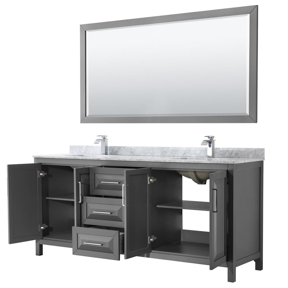 Wyndham Collection WCV252580DKGCMUNSM70 Bath-Vanity-Combo - View #2