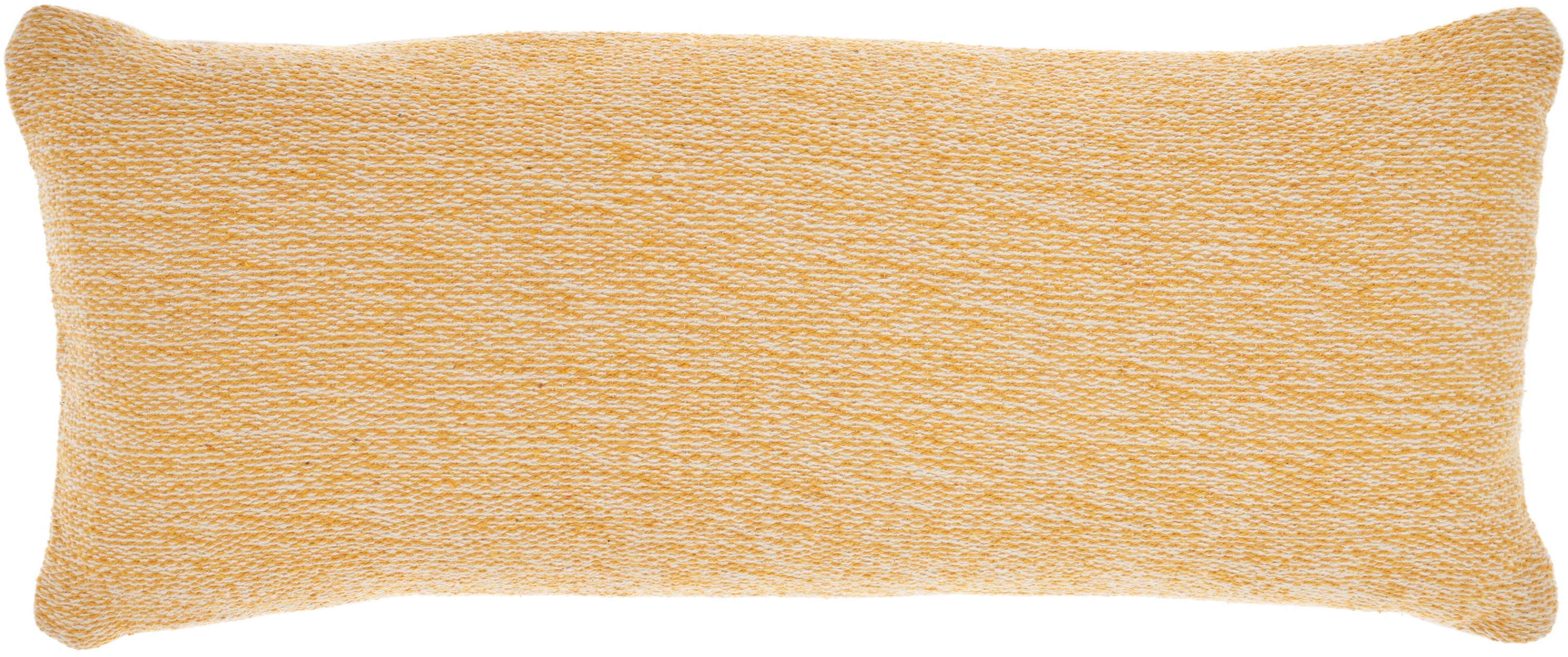 Mina Victory 798019002336 12-in x 30-in Yellow Rectangular Indoor Decorative Pillow
