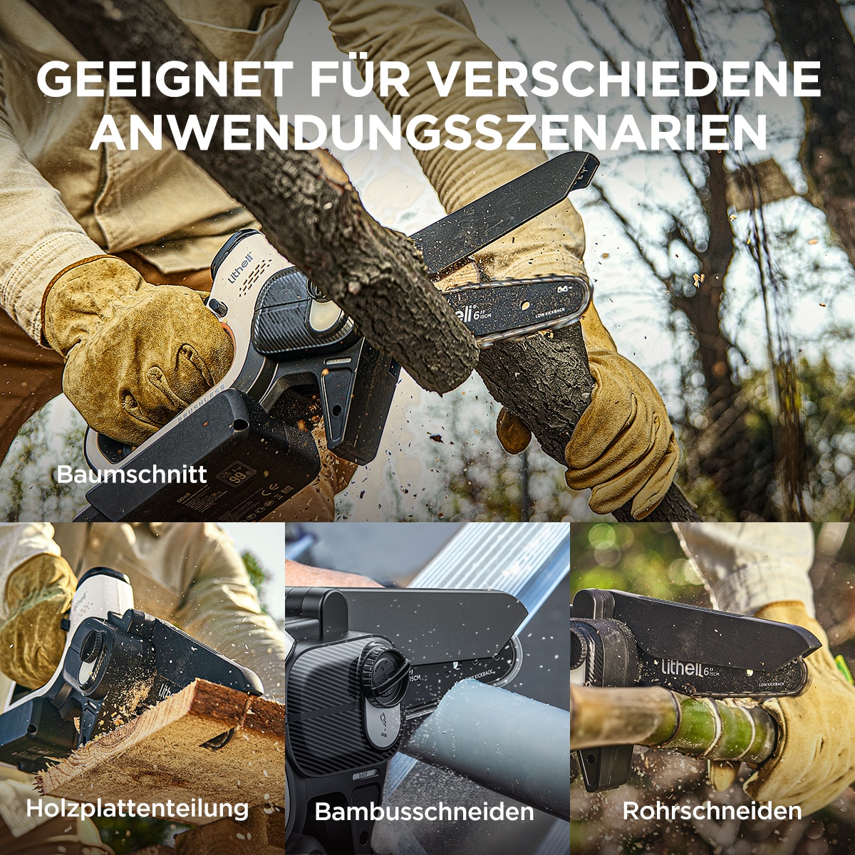 Litheli U20MC01-0A120 Cordless-Chainsaw - View #6