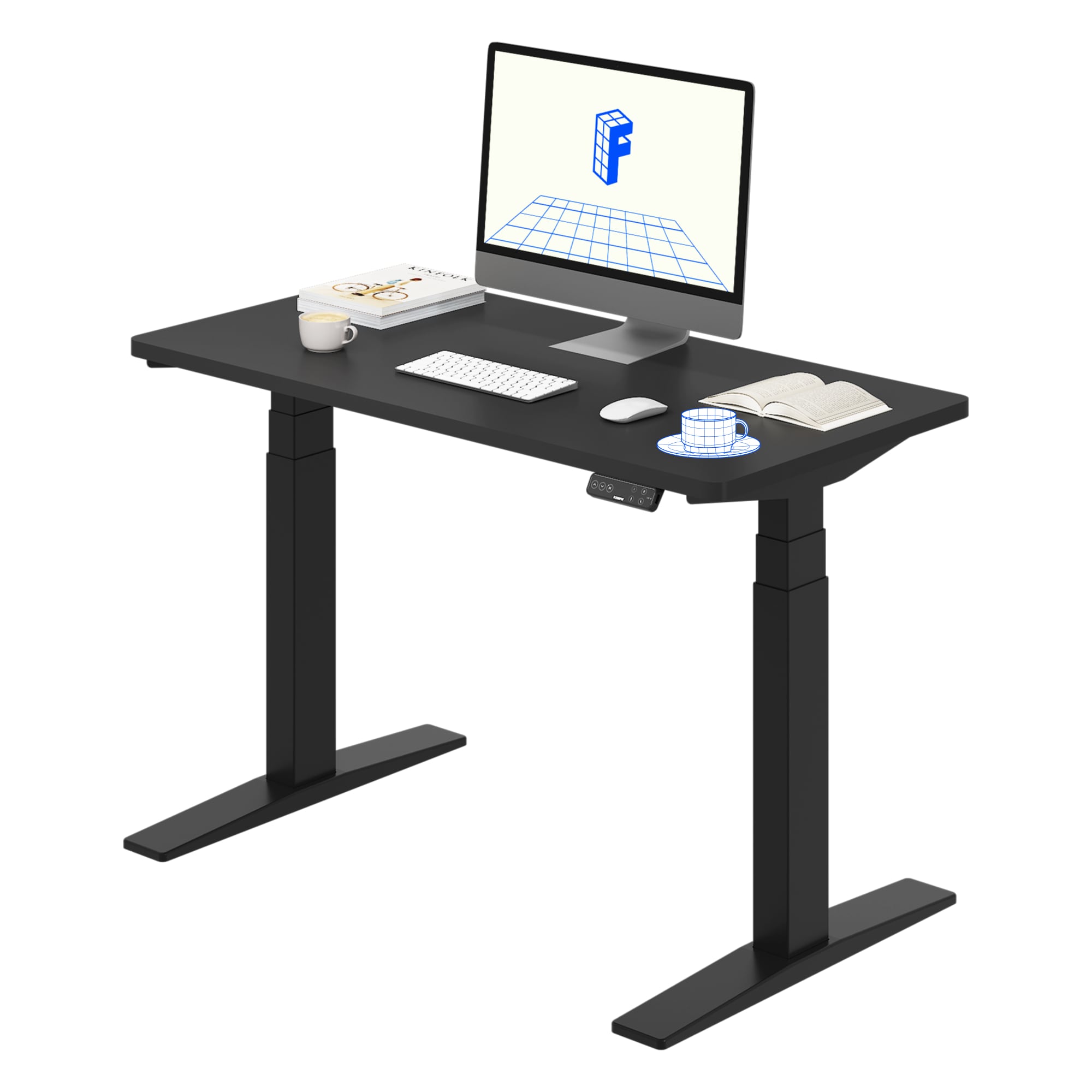 FlexiSpot E7BCOM4824-B 48 Black Modern/Contemporary Standing desk
