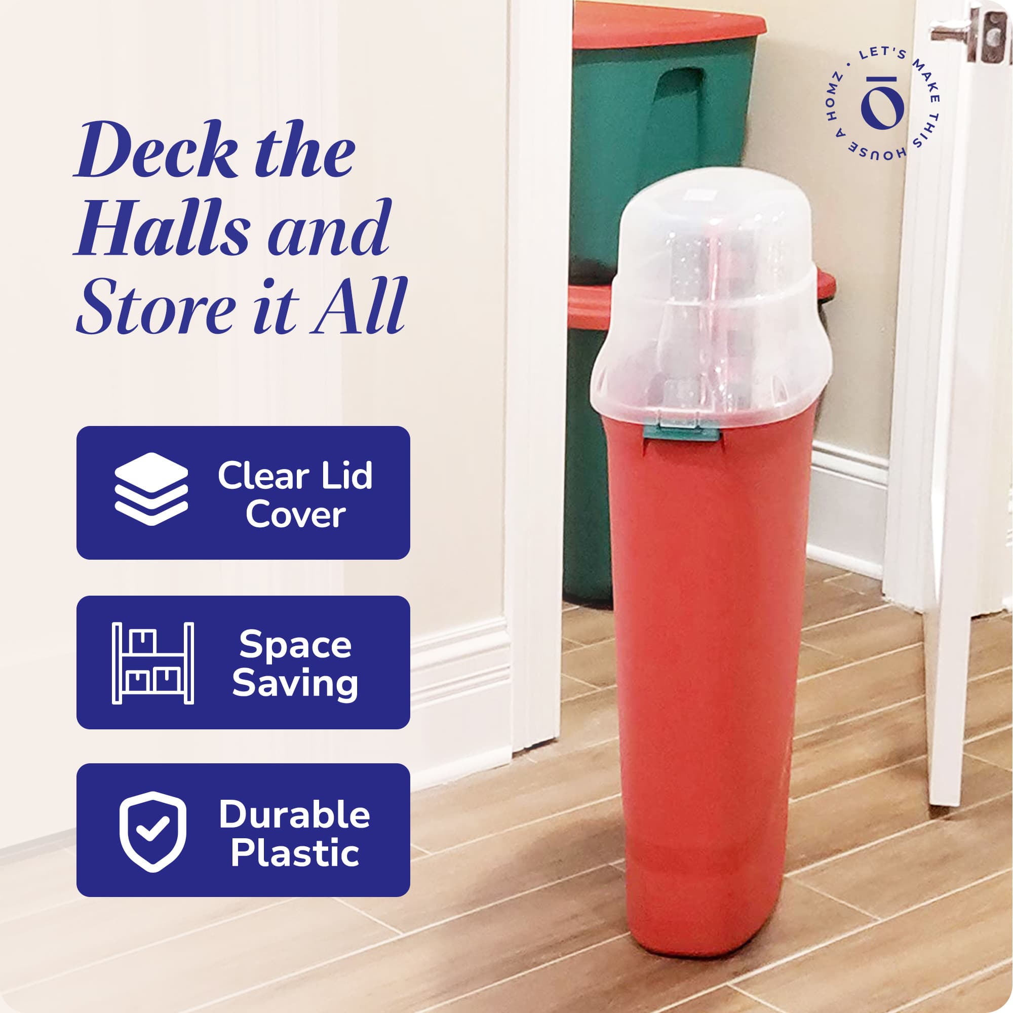 Homz Products 314624 Plastic-Storage-Totes - View #5
