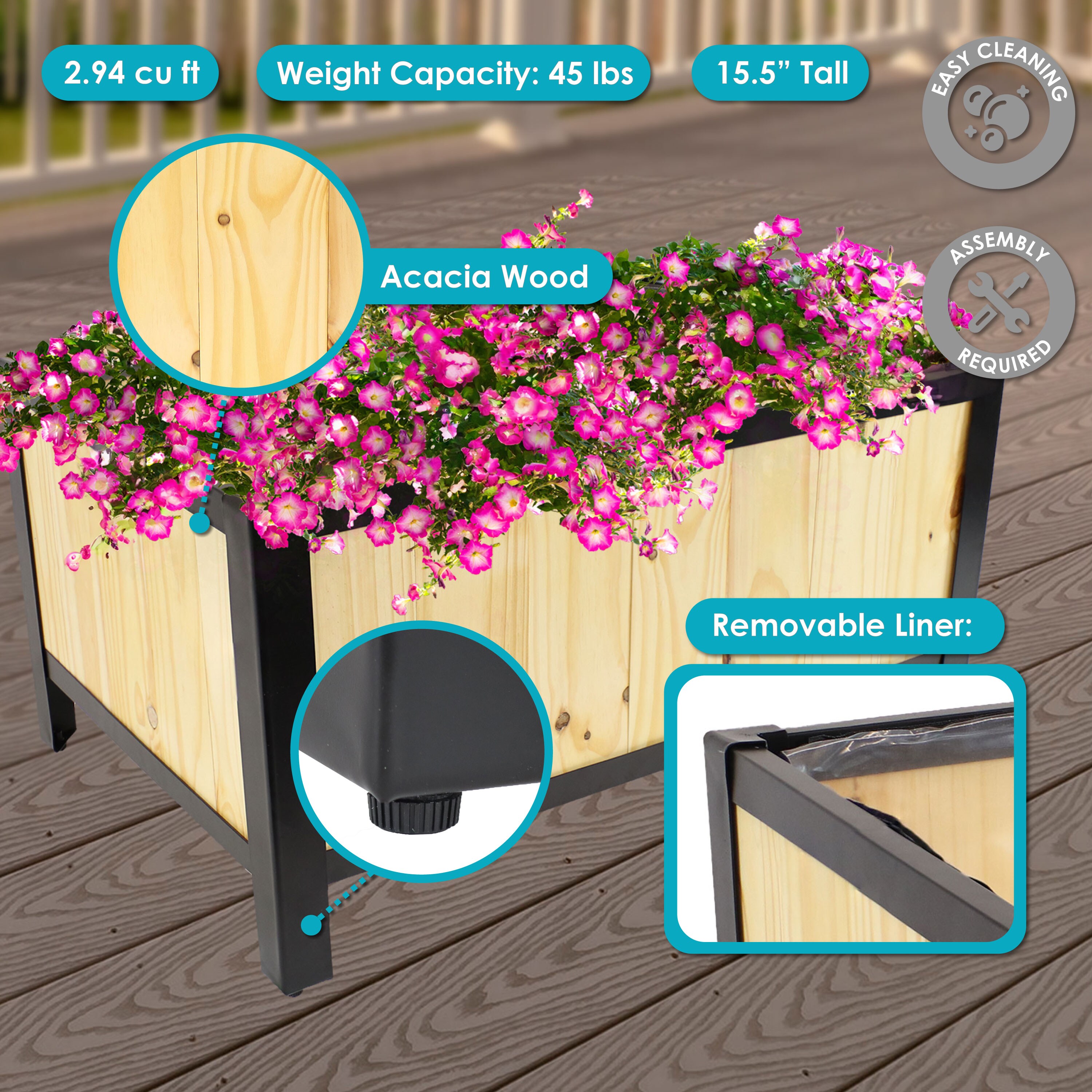 Sunnydaze Decor NPH-403 Planter-Window-Box - View #5