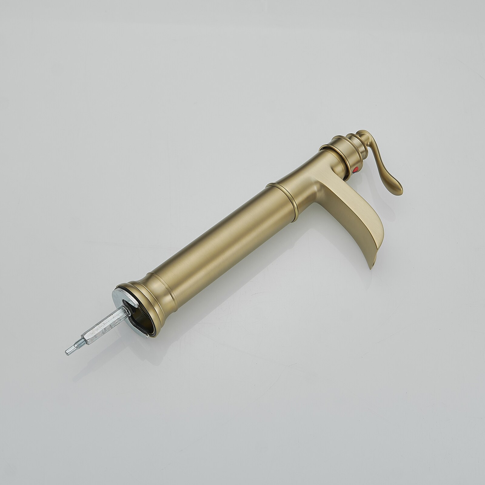 Brushed Gold Single Handle High-Arc Bathroom Faucet