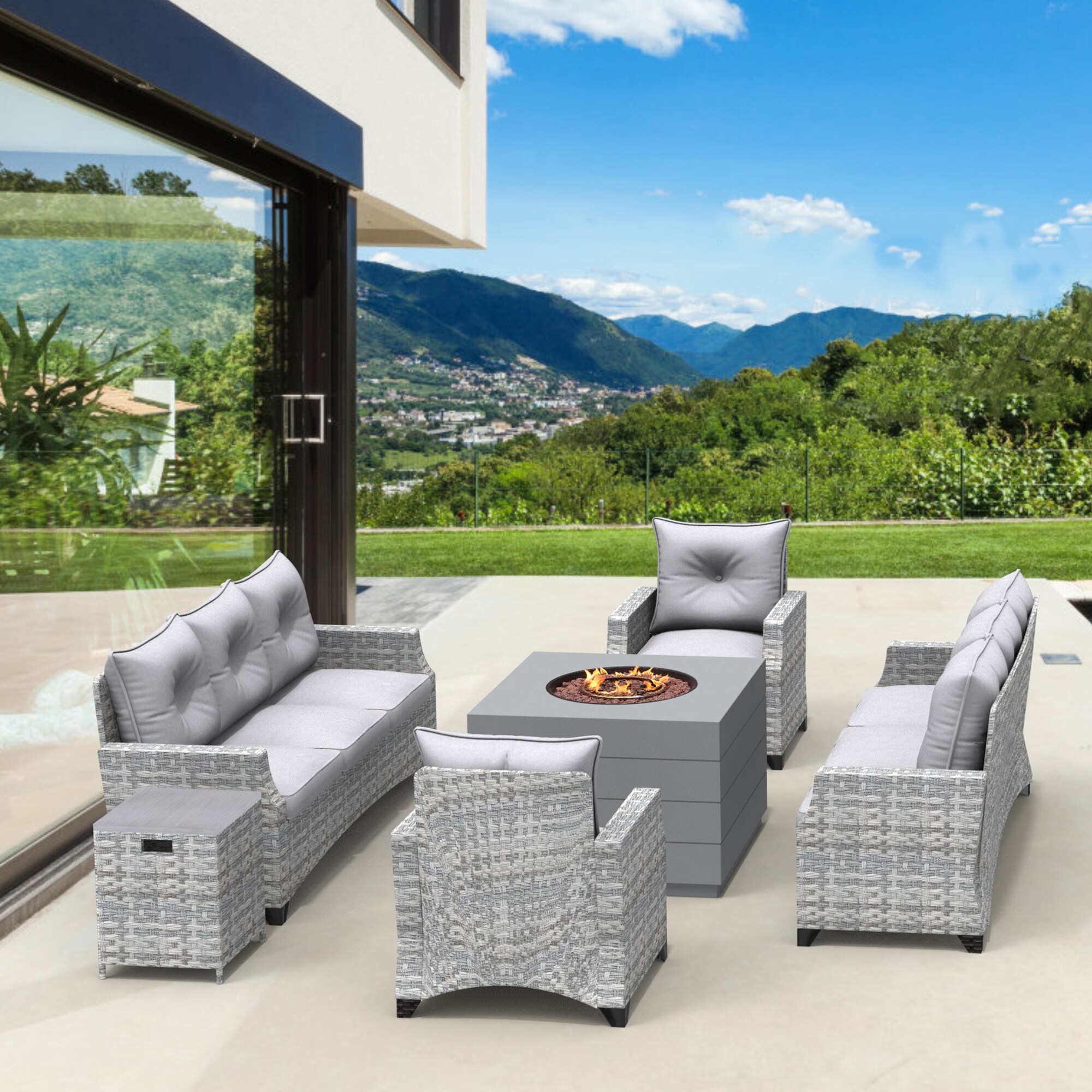 Moda Furnishings 2140-1802-3S Patio-Conversation-Sets - View #6