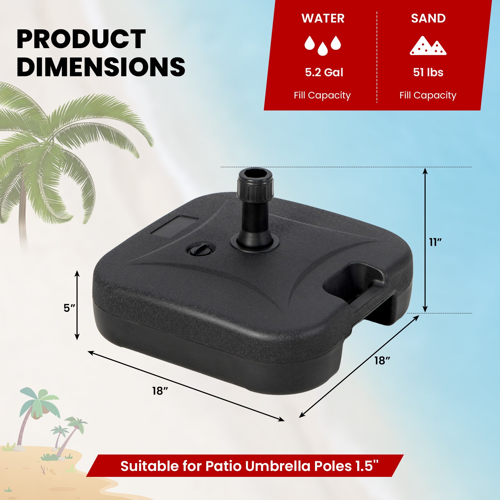Slickblue D-CO-KB96601PN Umbrella-Bases - View #6
