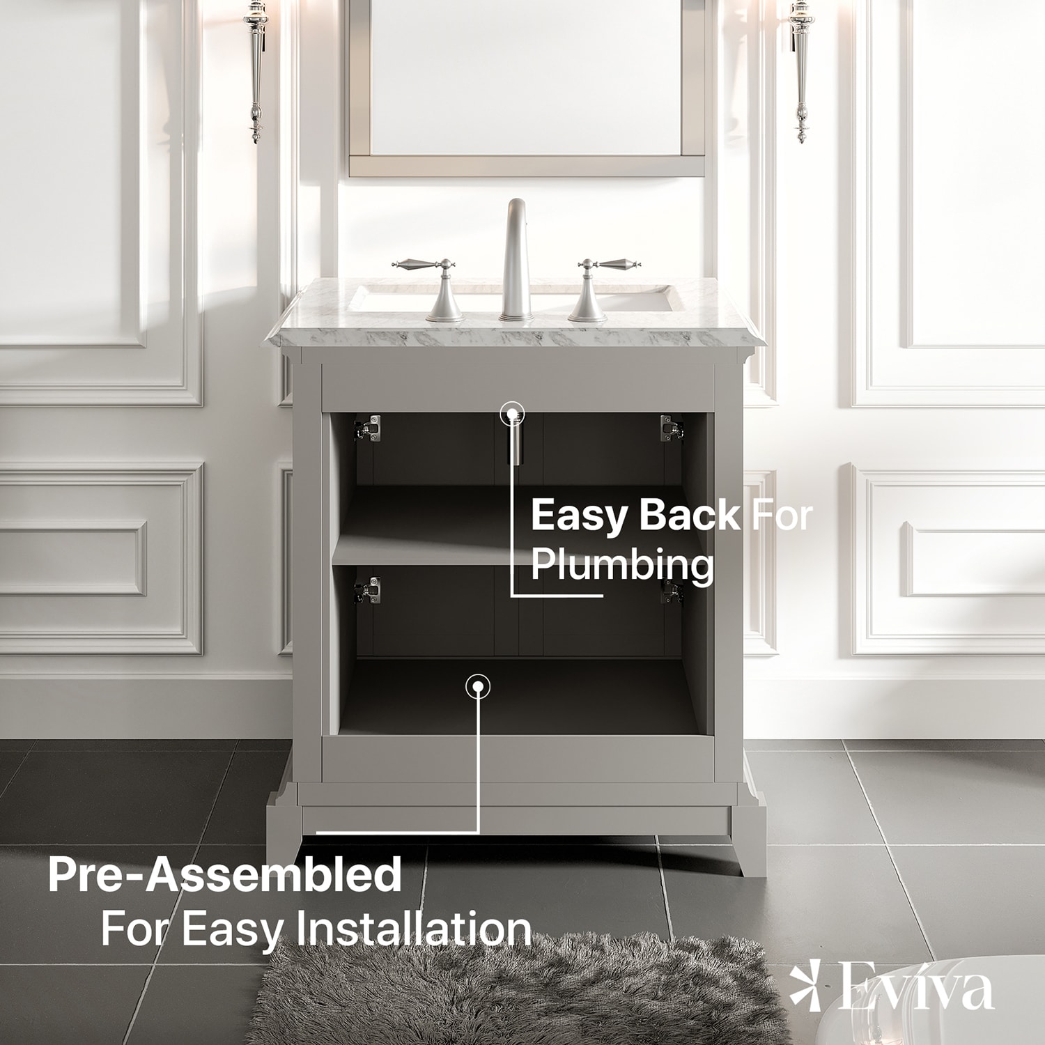 Eviva EVVN707-30GR Bath-Vanity-Combo - View #6