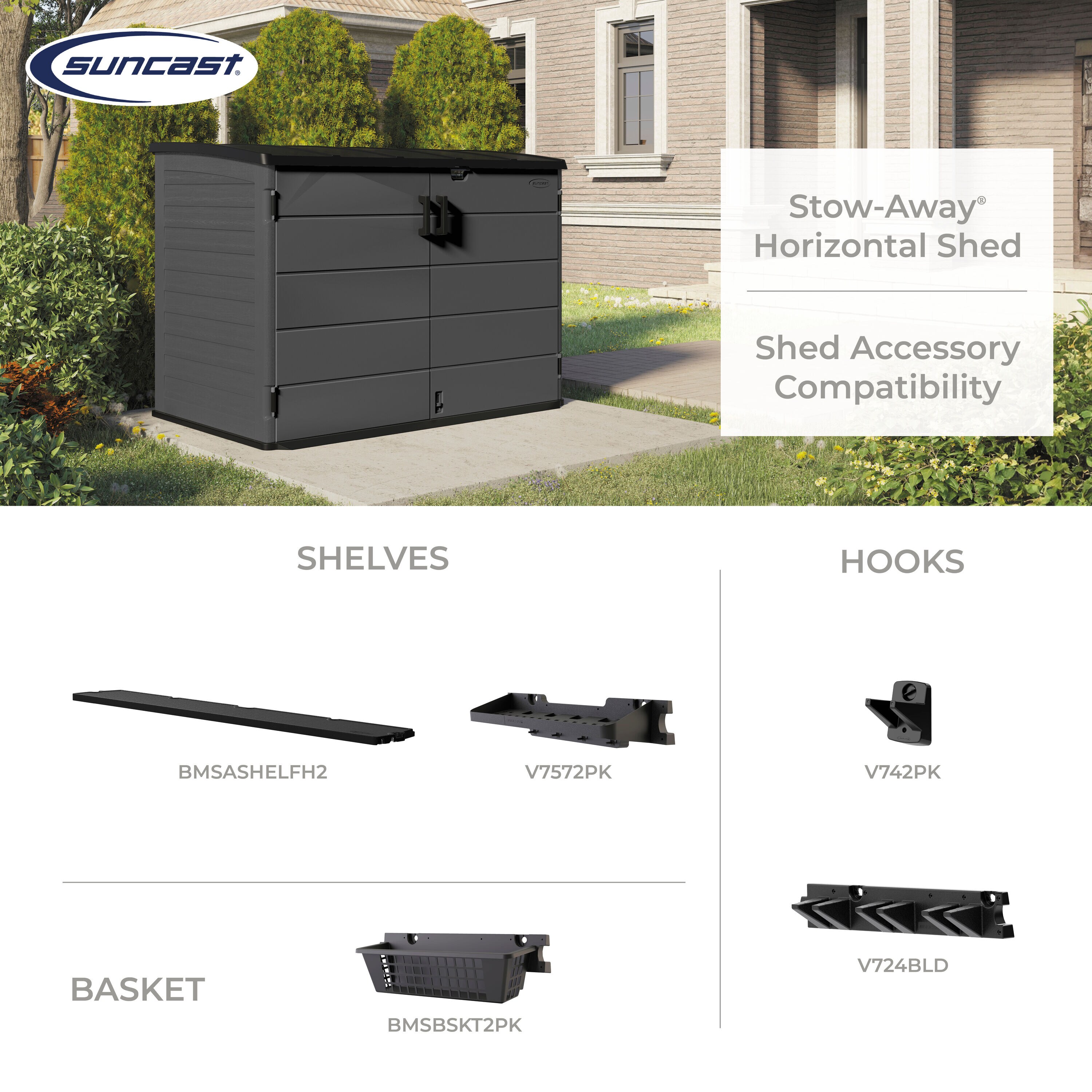 Gray 4 ft. x 6 ft. Steel-Reinforced Resin Storage Shed