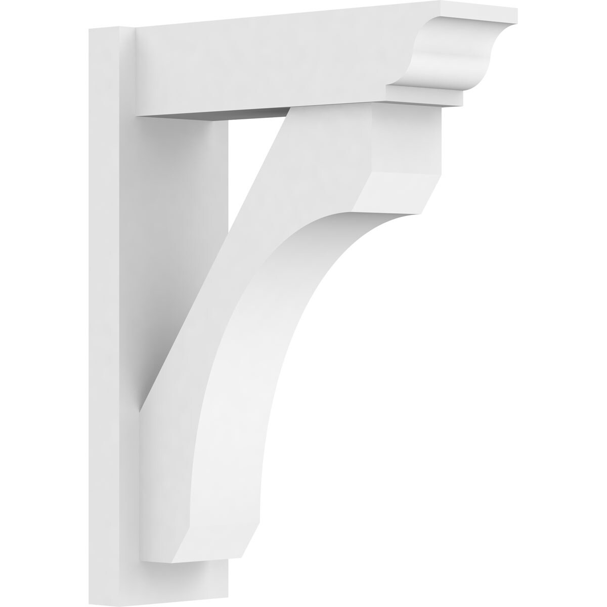 Ekena Millwork OUTP07X20X26LEC01 7-in W X 20-in D X 26-in H Legacy Architectural Grade PVC Outlooker with Traditional Ends