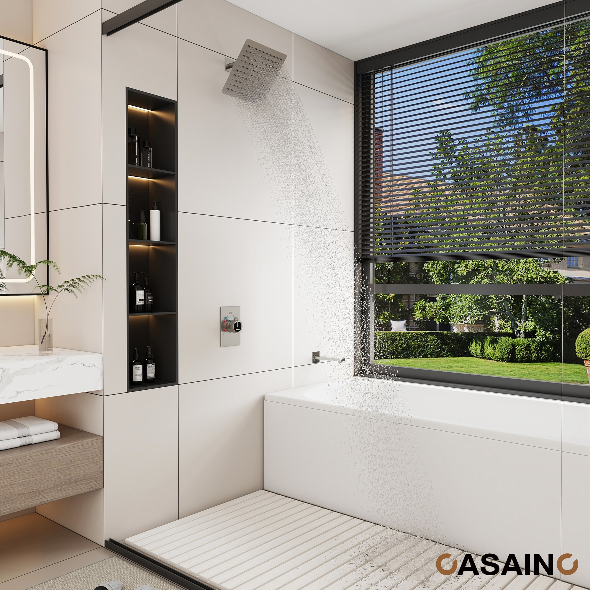 CASAINC CASA07CP Showerhead-Bar-Panels - View #3