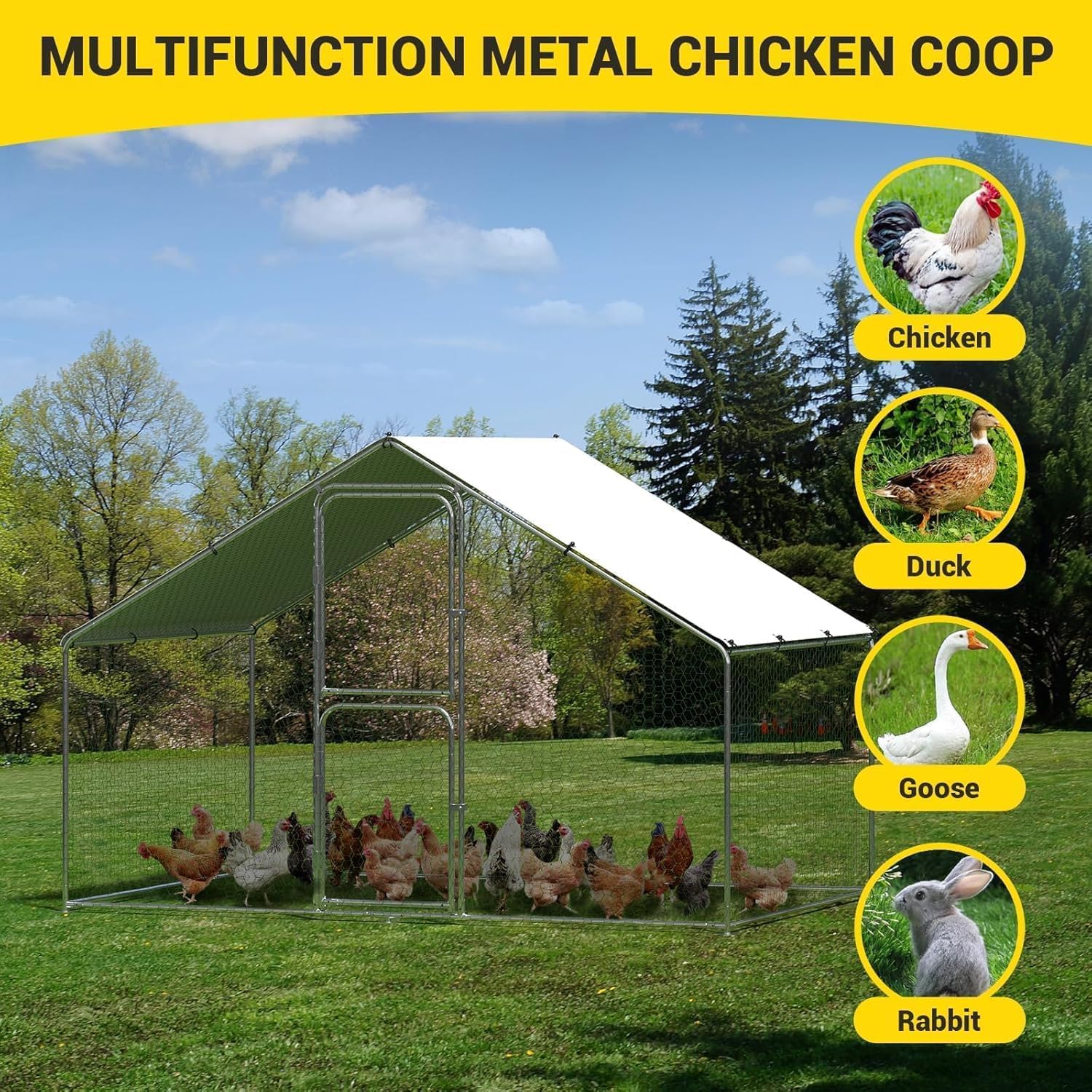 Qeetex GGL-PPG-3338SNHF Chicken-Coops-Rabbit-Hutches - View #3