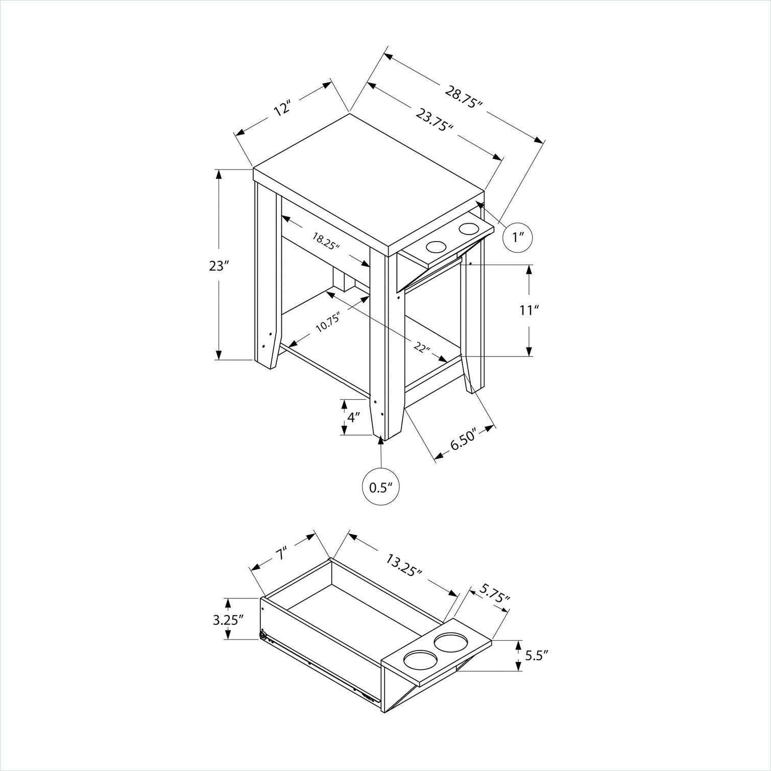 Naturefalls VYLR9U1XX8J7 End-Tables - View #3