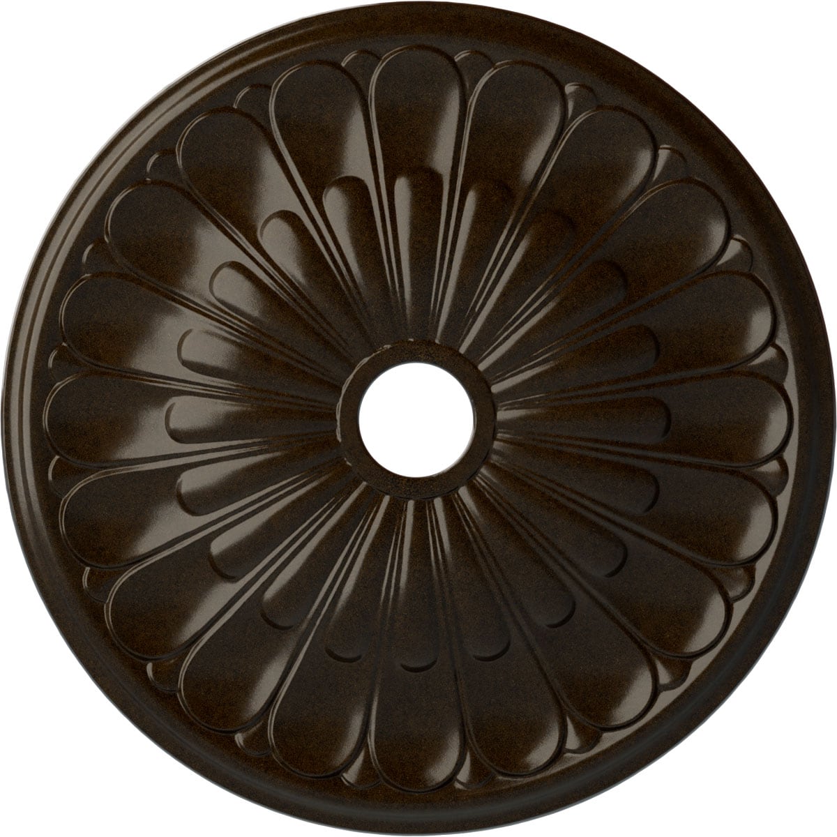 Ekena Millwork CM26ELBZS Elsinore 26.75-in W x 26.75-in L Painted Bronze Polyurethane Whole Ceiling Medallion