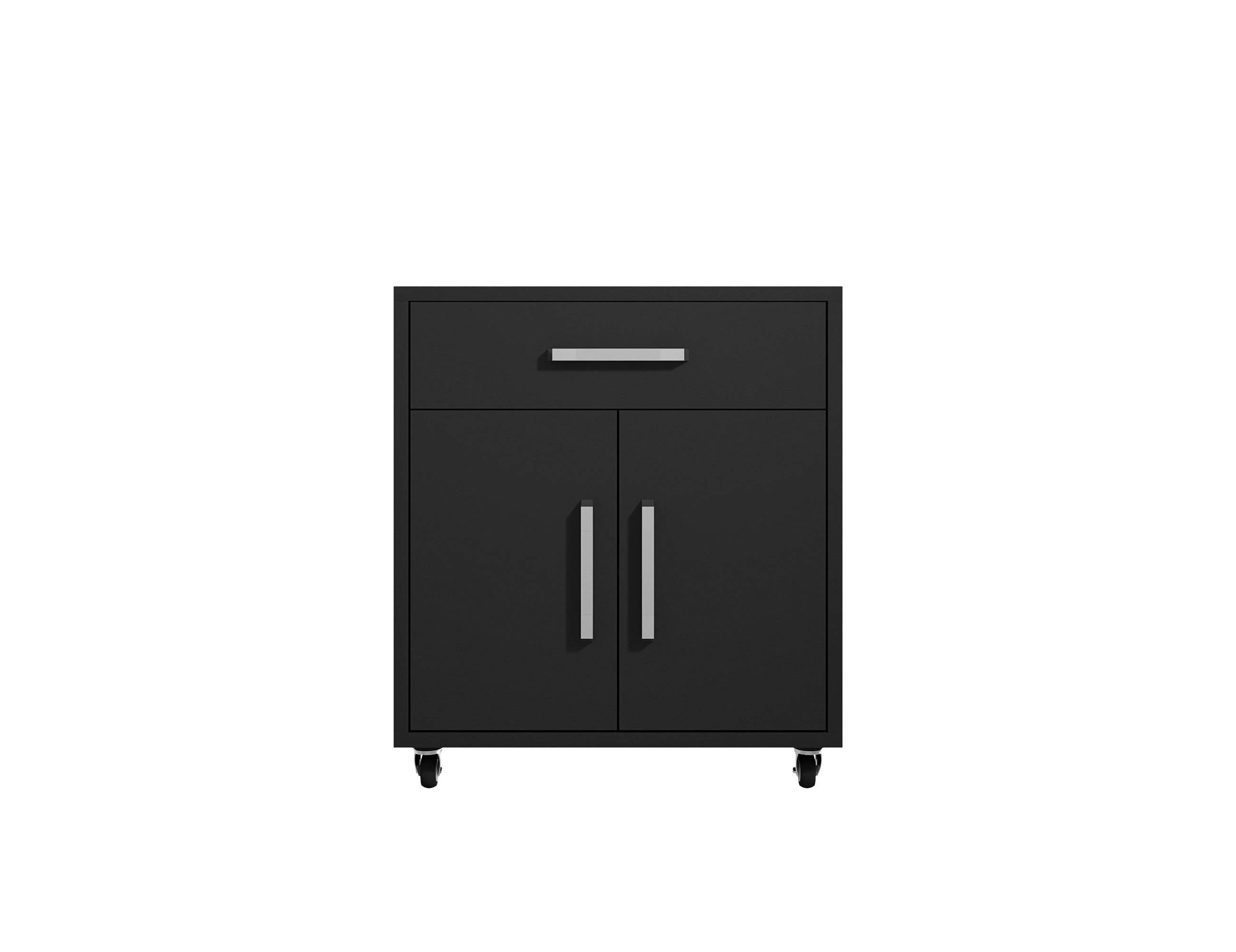 Manhattan Comfort 252BMC8 Eiffel 28.35-Inches W x 34.41-Inches H x 17.72-Inches D Freestanding Composite wood Garage Cabinet in Black