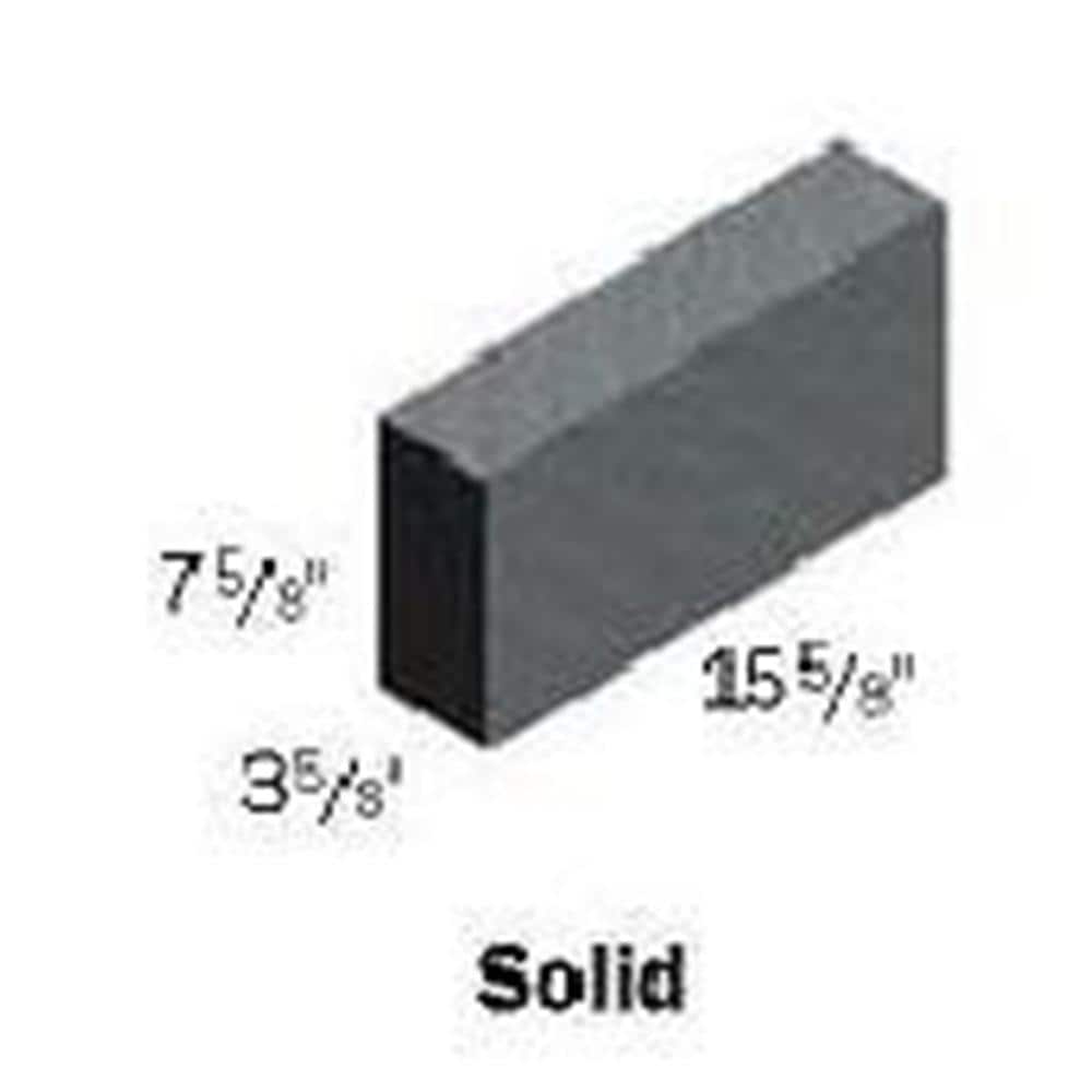  100076 4-in W x 8-in H x 16-in L Cap Concrete Block