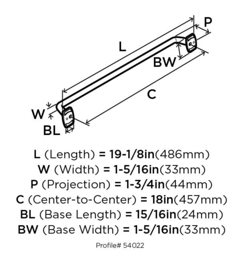 Amerock BP54022GPH Cabinet-Pulls - View #4