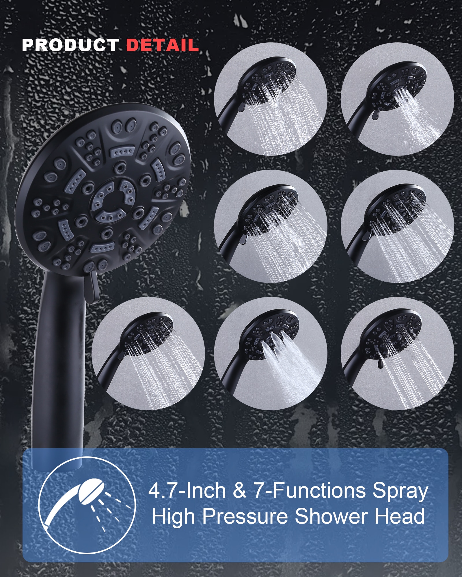 WOWOW 3090900B Showerhead-Bar-Panels - View #3
