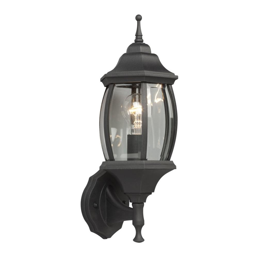 Galaxy Lighting 301091 BLK 1 -Light 17.5-in H Black Hardwired Outdoor Wall Light
