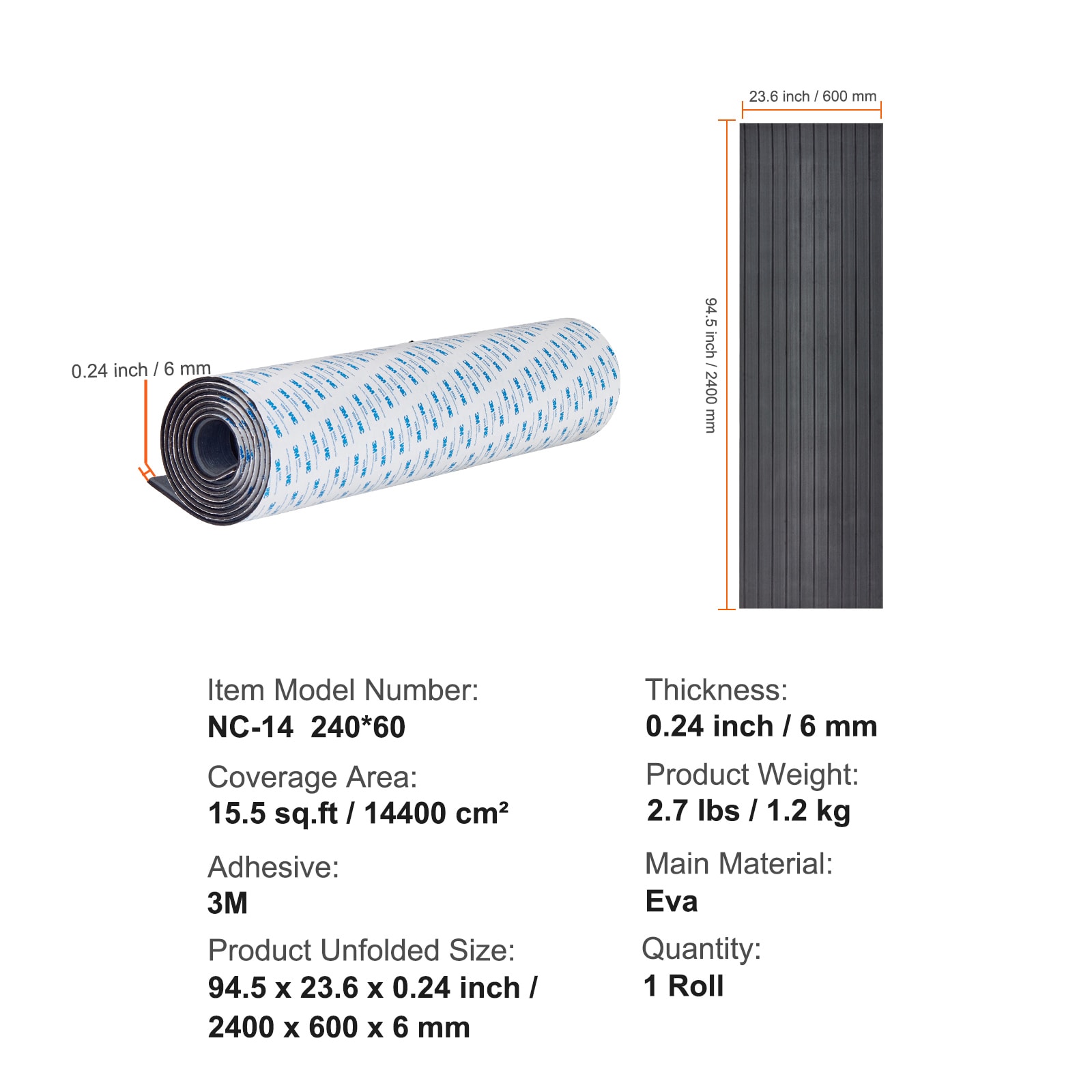 VEVOR CBZZFHPMDDSHB8RTKV0 Mats-Cat - View #8