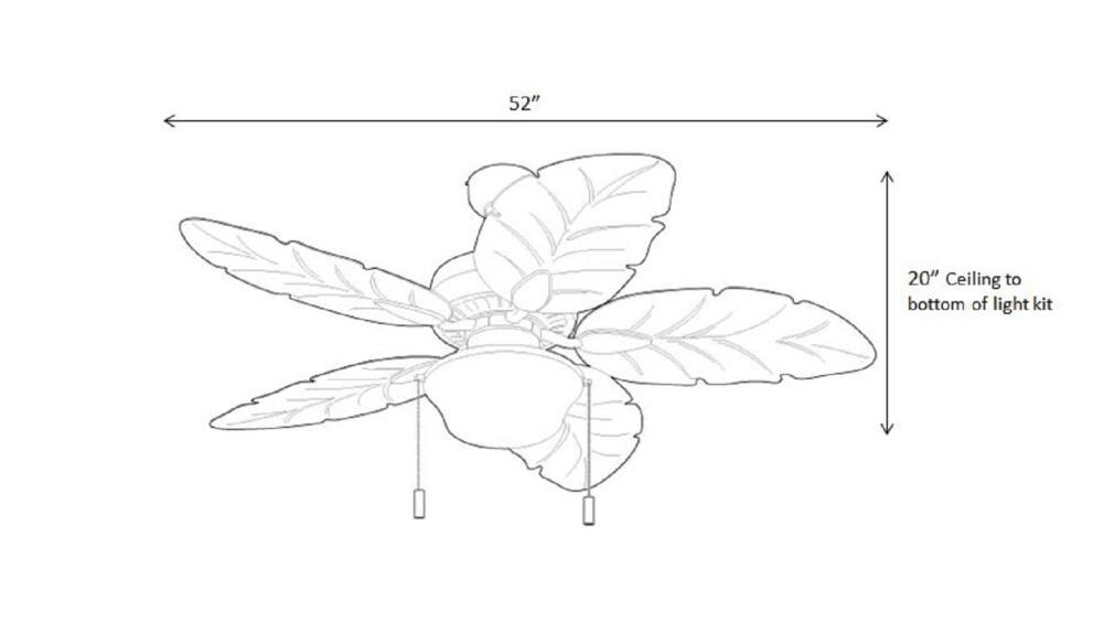 : HARBOR BREEZE E-WK52NWZ5C1L Waveport 52-in Weathered Bronze  Downrod Mount Ceiling Fan with Light Kit : Tools & Home Improvement