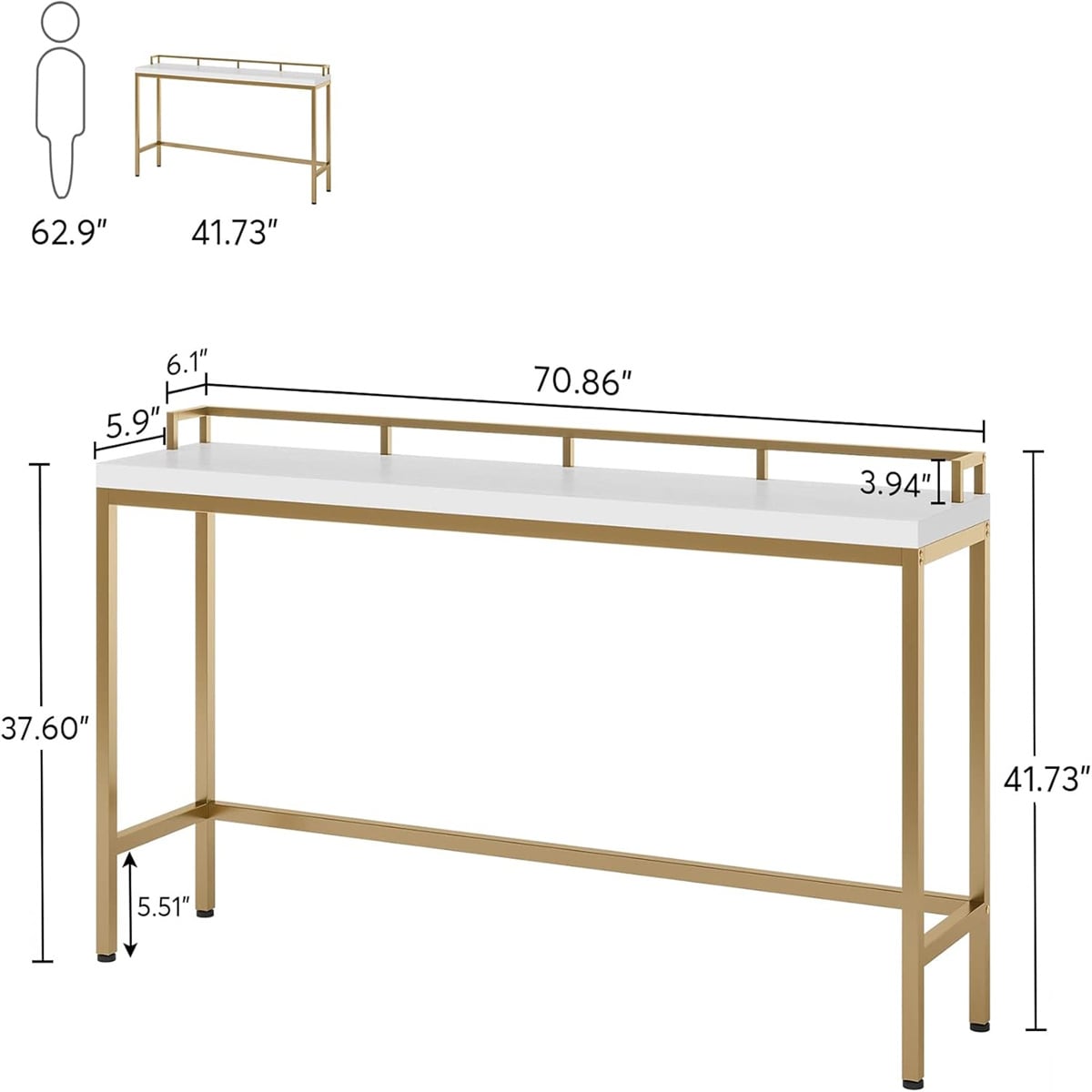 LUXEYARD DS-R-O-555 Console-Sofa-Tables - View #2