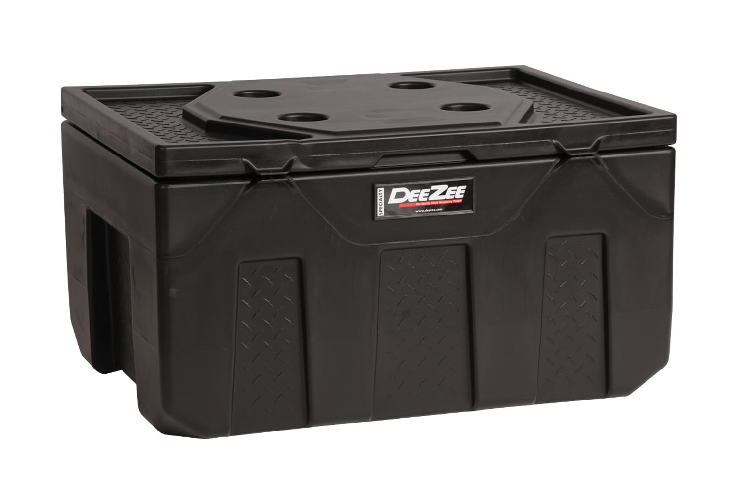 DEE ZEE 37-in x 27-in x 17-in Black Plastic Chest Truck Tool Box in the  Truck Tool Boxes department at