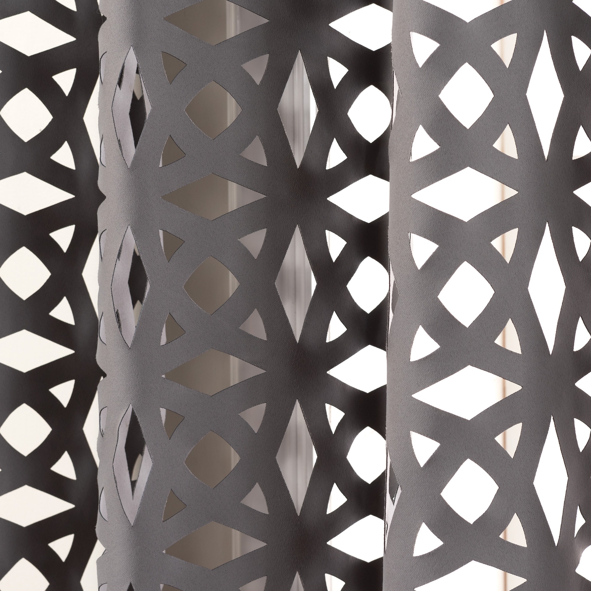 Best Home Fashion GR-LASER-TREL-84-GR curtains - View #5