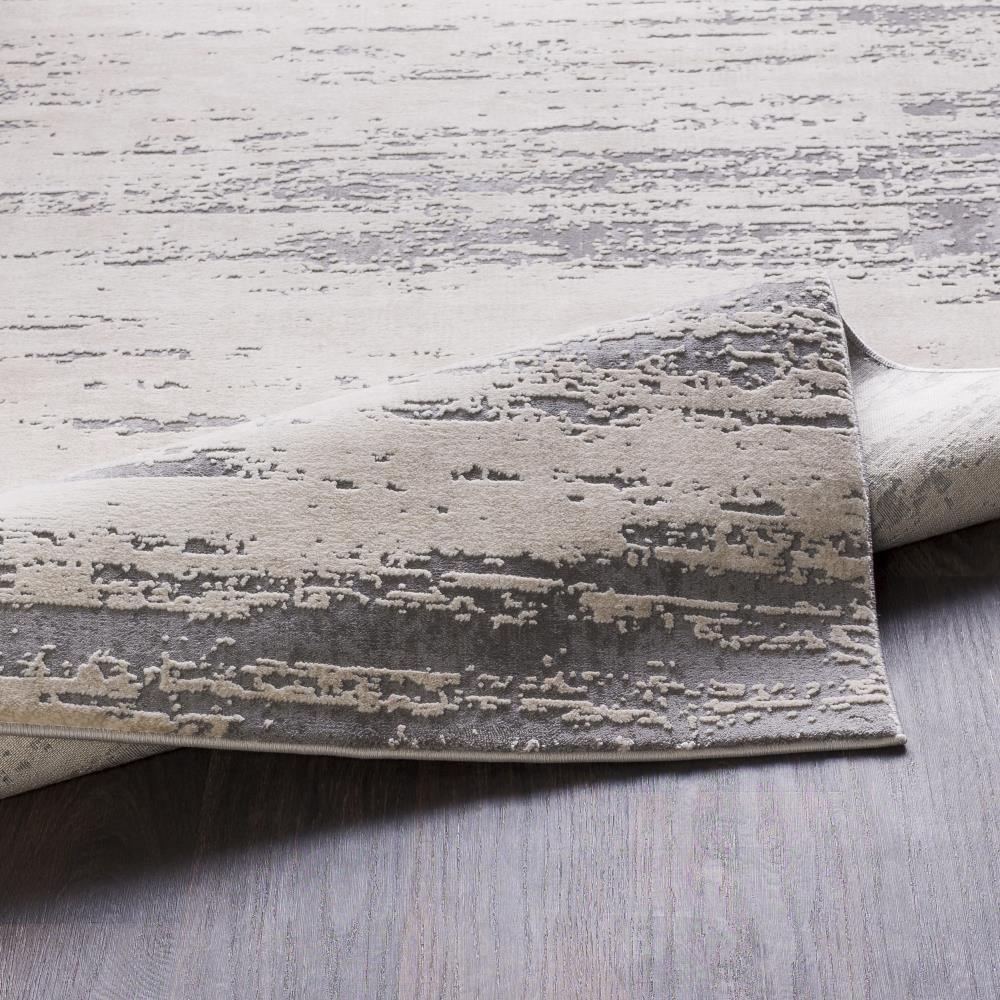 Reversible Gray Wool-Blend Easy Care 31x120 Rug