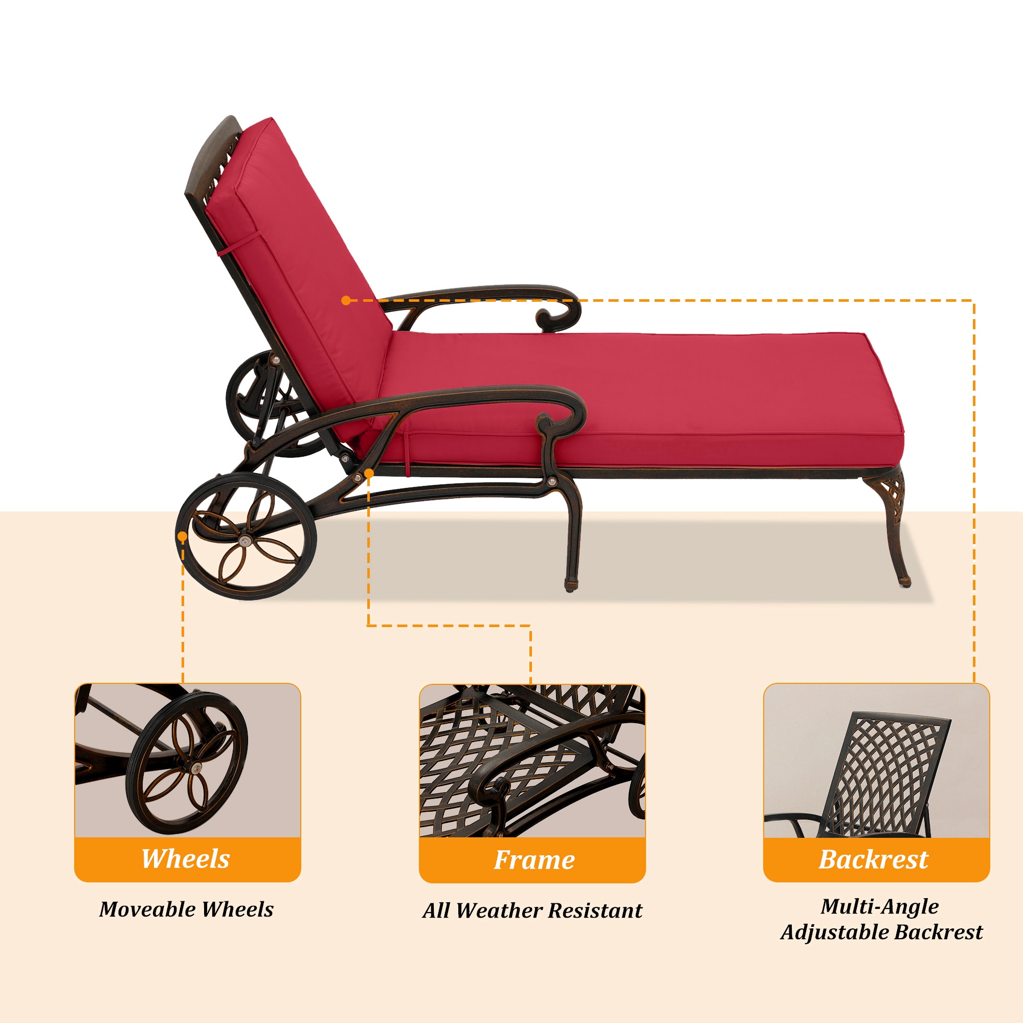 CASAINC HF-WF-HW003-2 Patio-Chairs - View #4