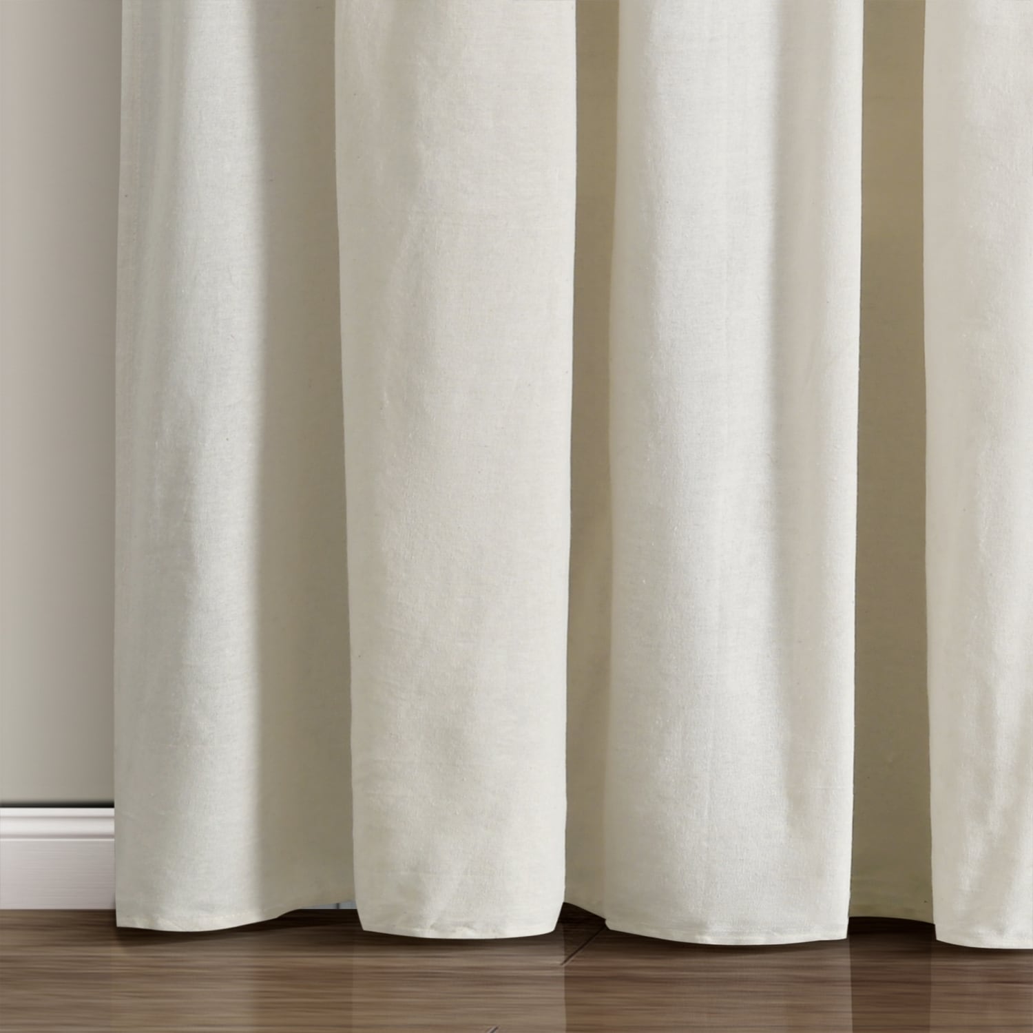 Lush Decor 84-in Off White Room Darkening Rod Pocket Single Curtain ...