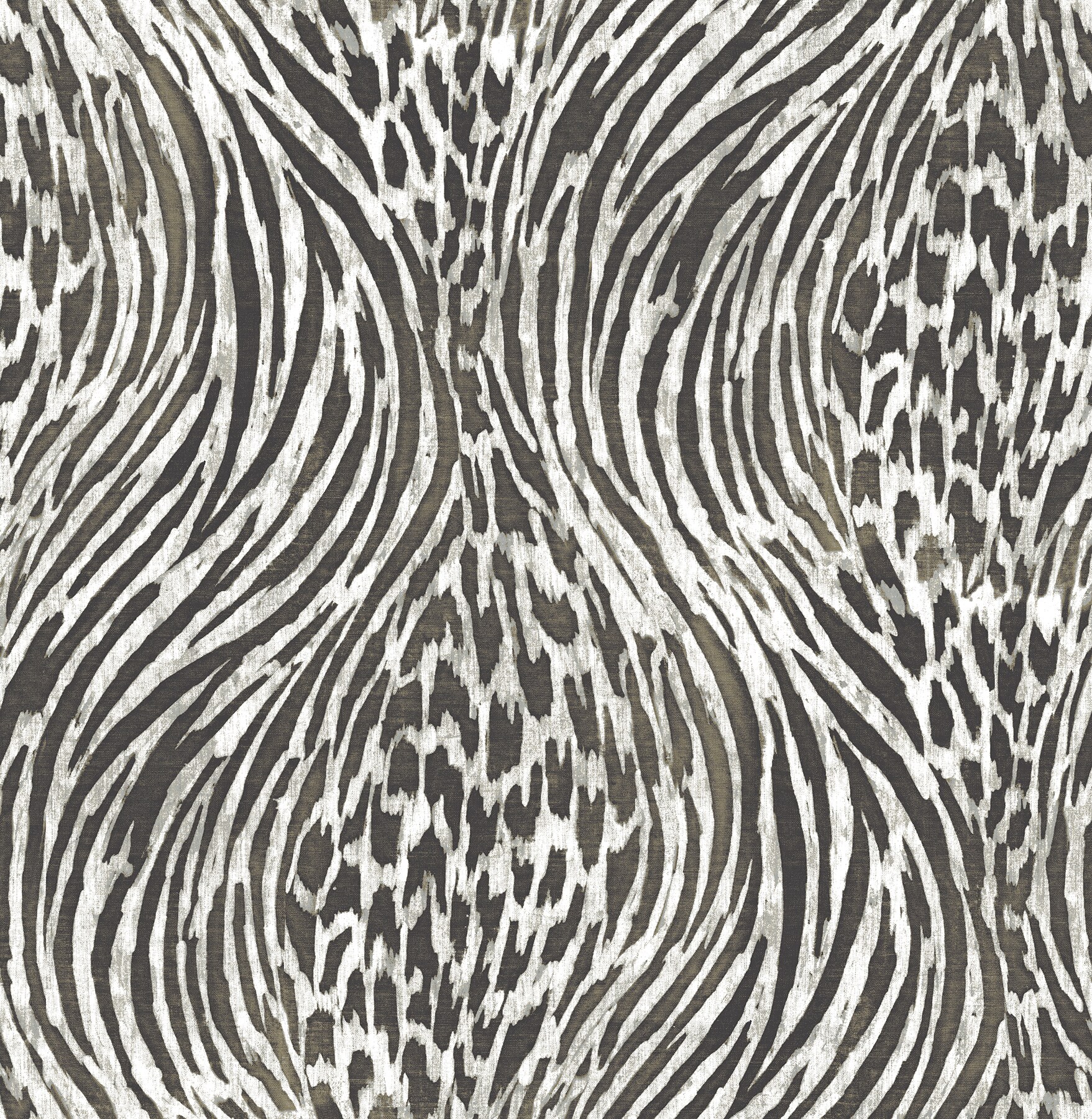 A-Street Prints 2763-24204 Moonlight 56.4-Sq. Feet Platinum Non-woven Tribal Unpasted Wallpaper