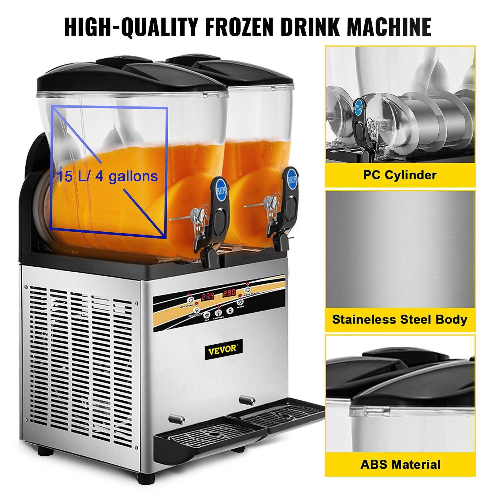12L Commercial Electric Coffee Urn Juice Brewer Warmer Hot Cold Drink  Dispenser 