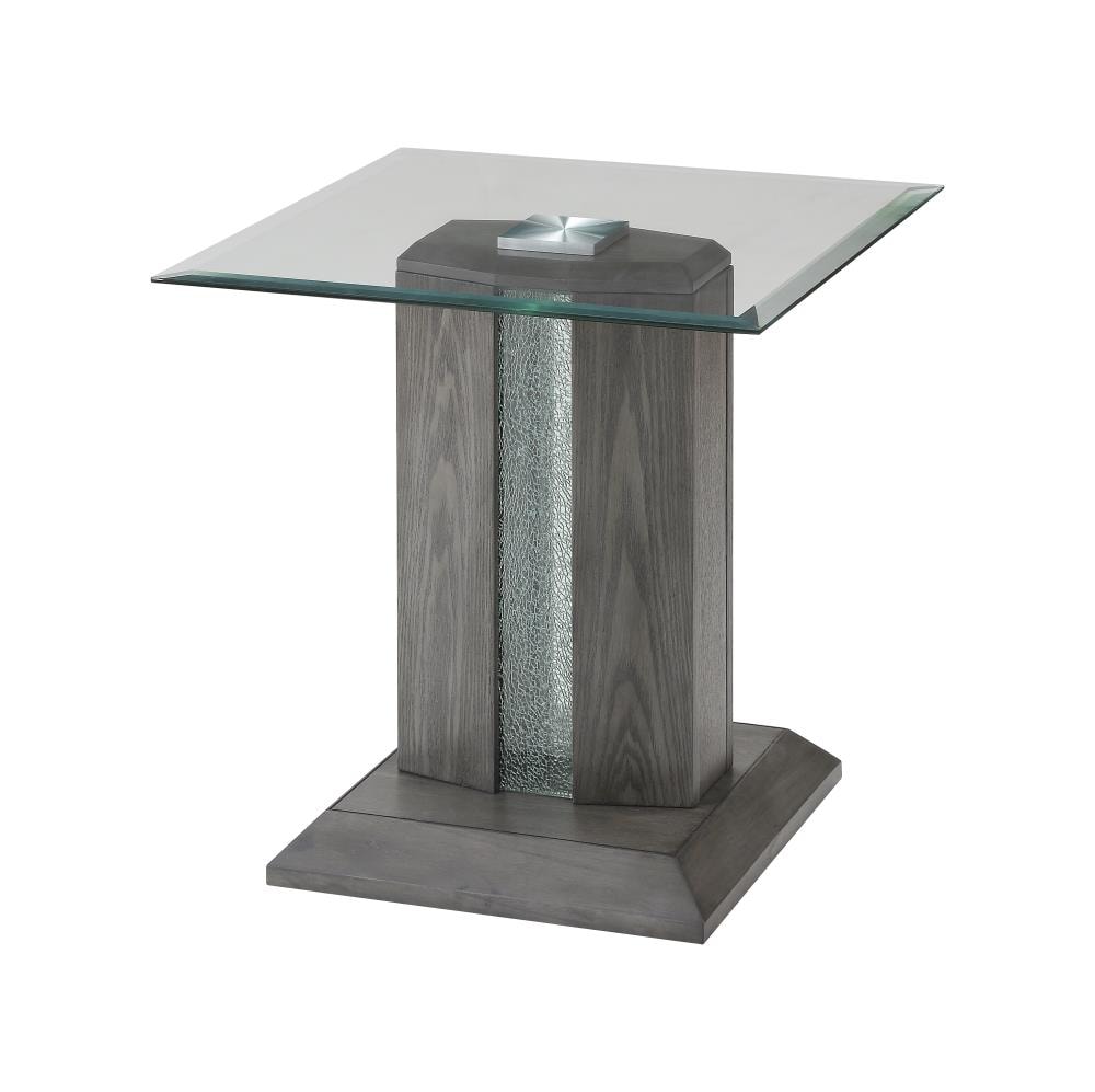 glass server table