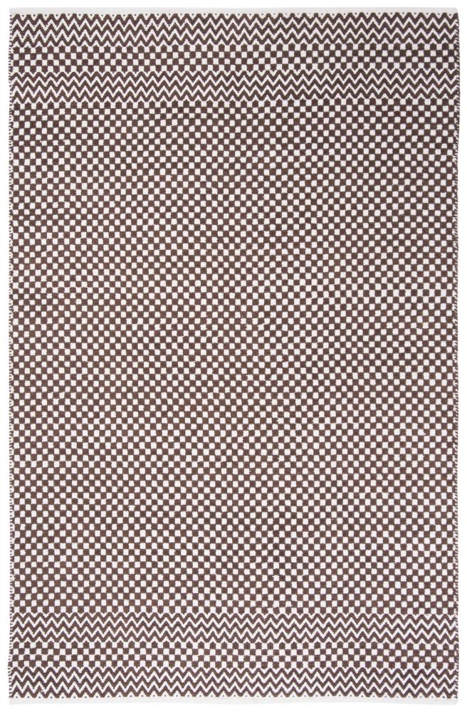 Safavieh BOS686T-5 Boston Tallis 5 x 8 (ft) Tufted Cotton Brown Rectangular Indoor Geometric Coastal Area rug