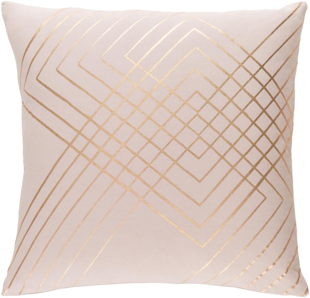 Surya CSC002-2020D Crescent 20-in x 20-in Blush Indoor Decorative Pillow