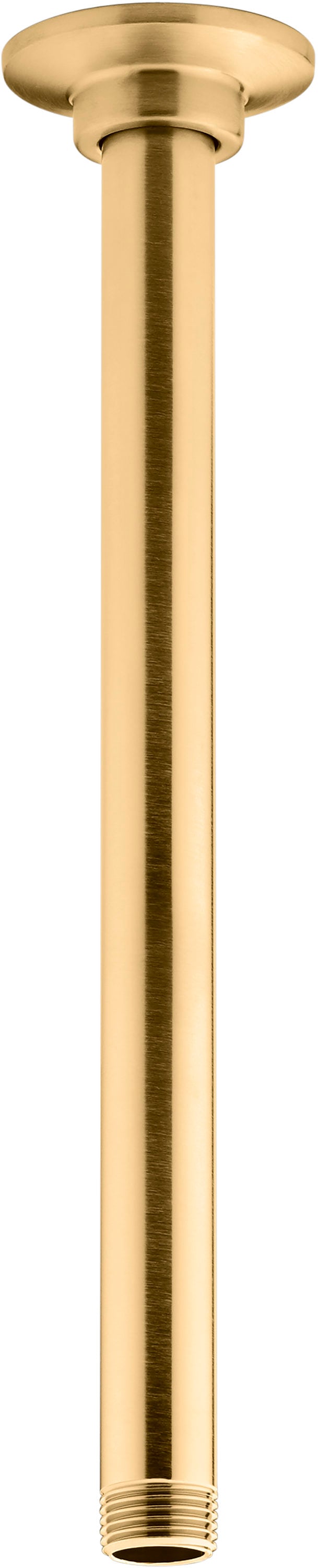KOHLER K-7392-2MB Vibrant Brushed Moderne Brass 11.9375-in Universal Shower Shower arm 0.5-in -ID