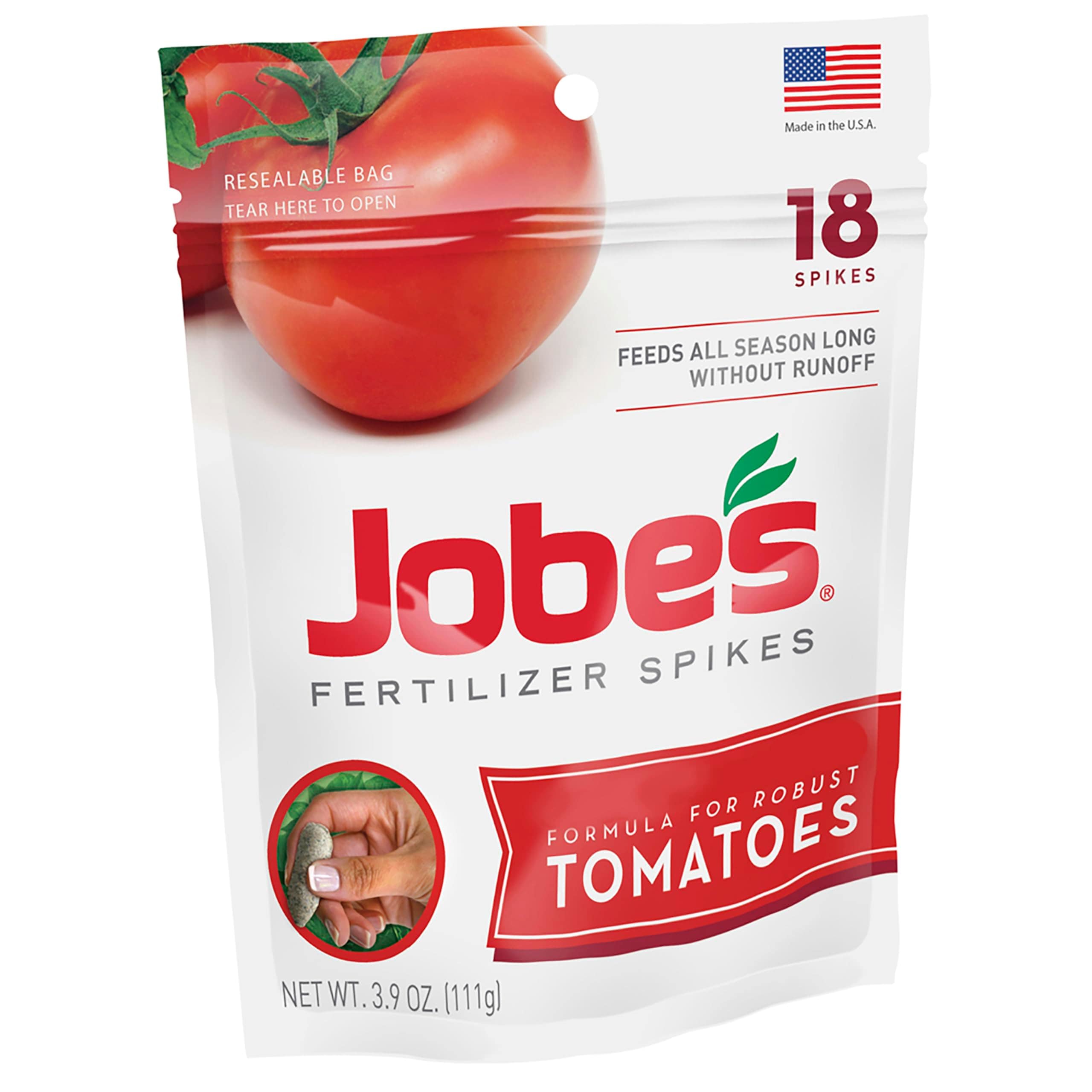 Jobe's Organics - Jobe’s Garden Fertilizer Spikes Easy Plant Care Fertilizer for Tomato Plants 18...