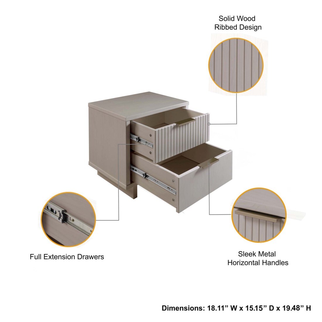 CHITA CTK-284 nightstands - View #4