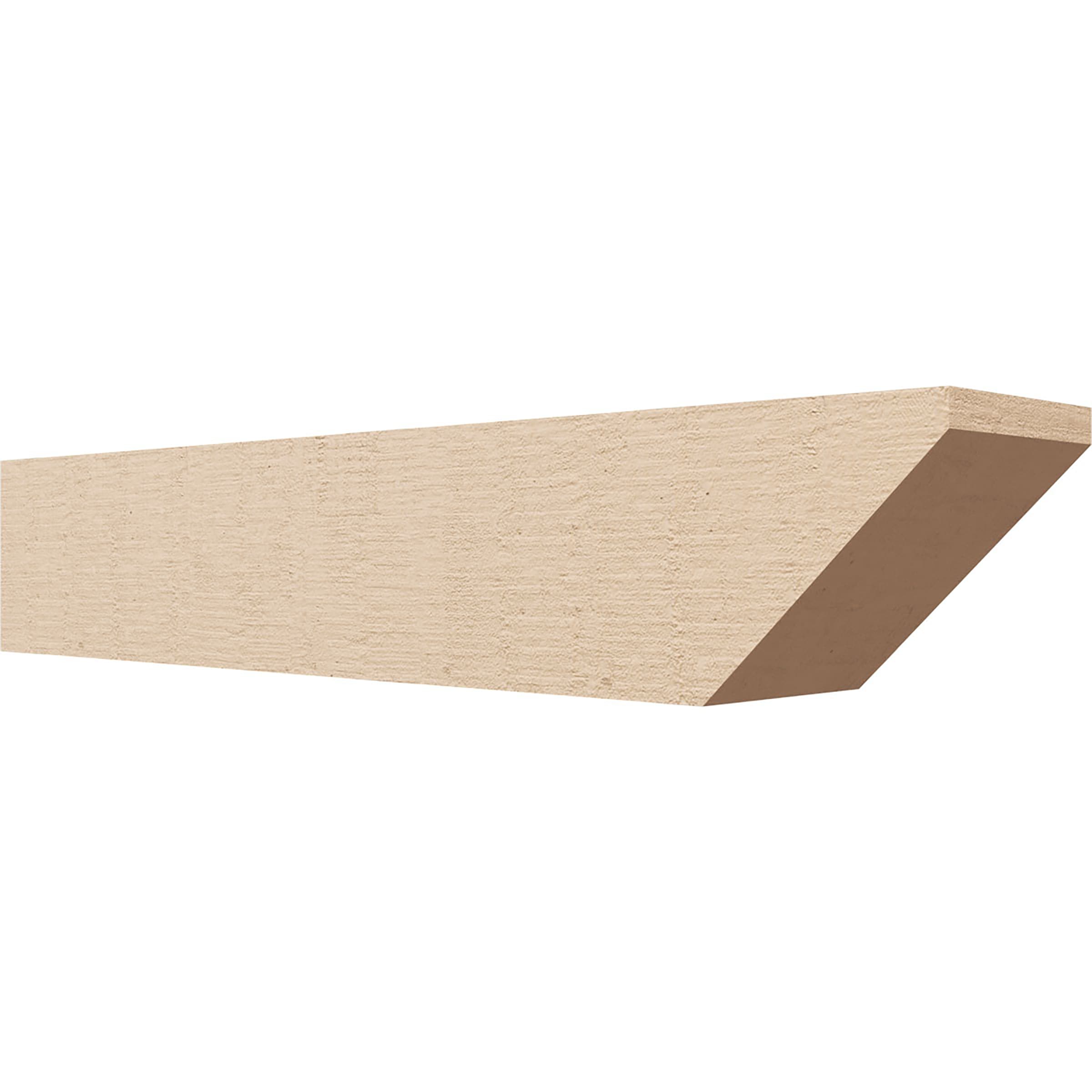 Ekena Millwork RFTU06X06X32CONRCPR Concord Woodgrain 6-in x 6-in x 32-in Brown Urethane Standard bracket